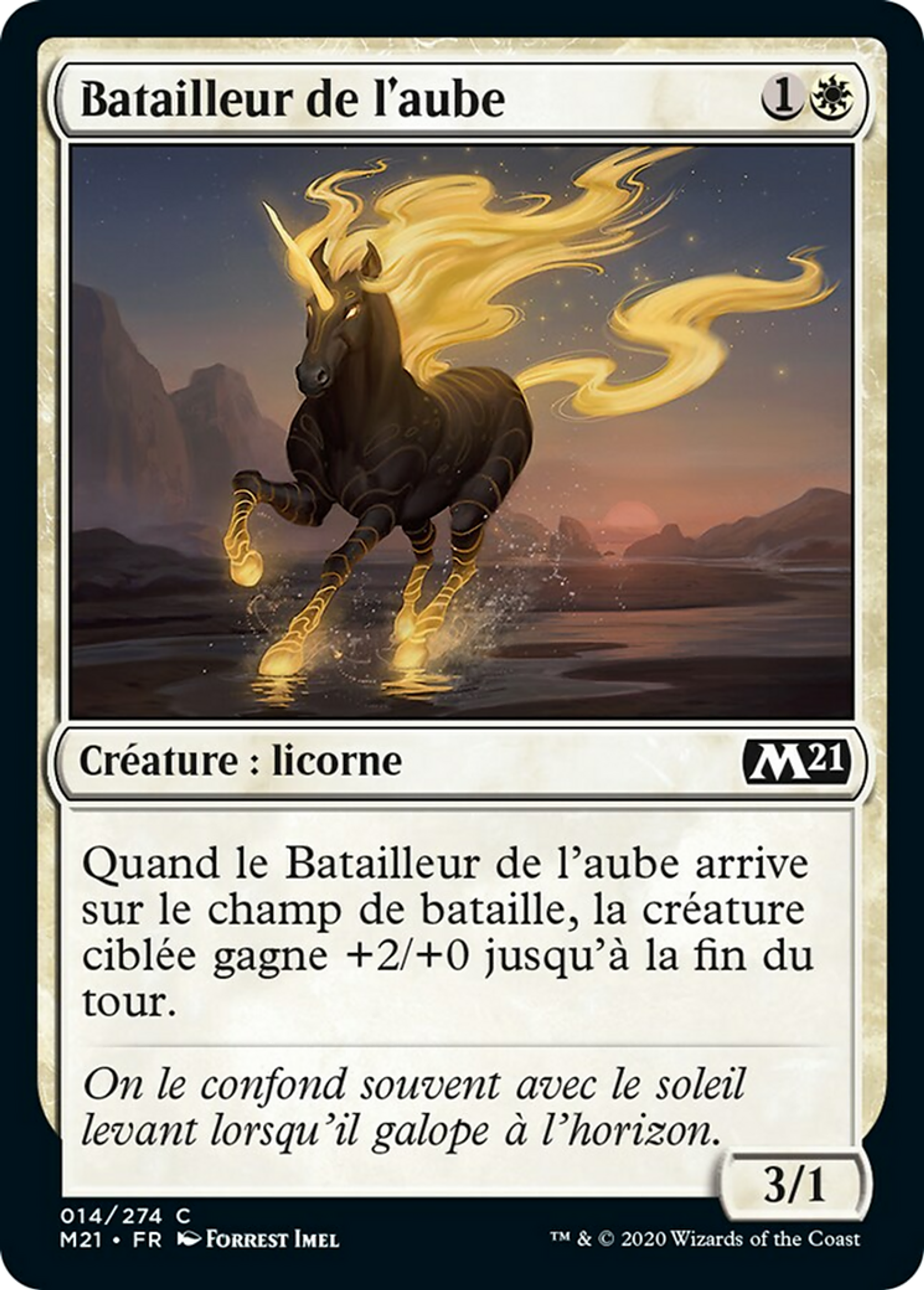 Batailleur de l'aube — Core Set 2021 — Magic: The Gathering