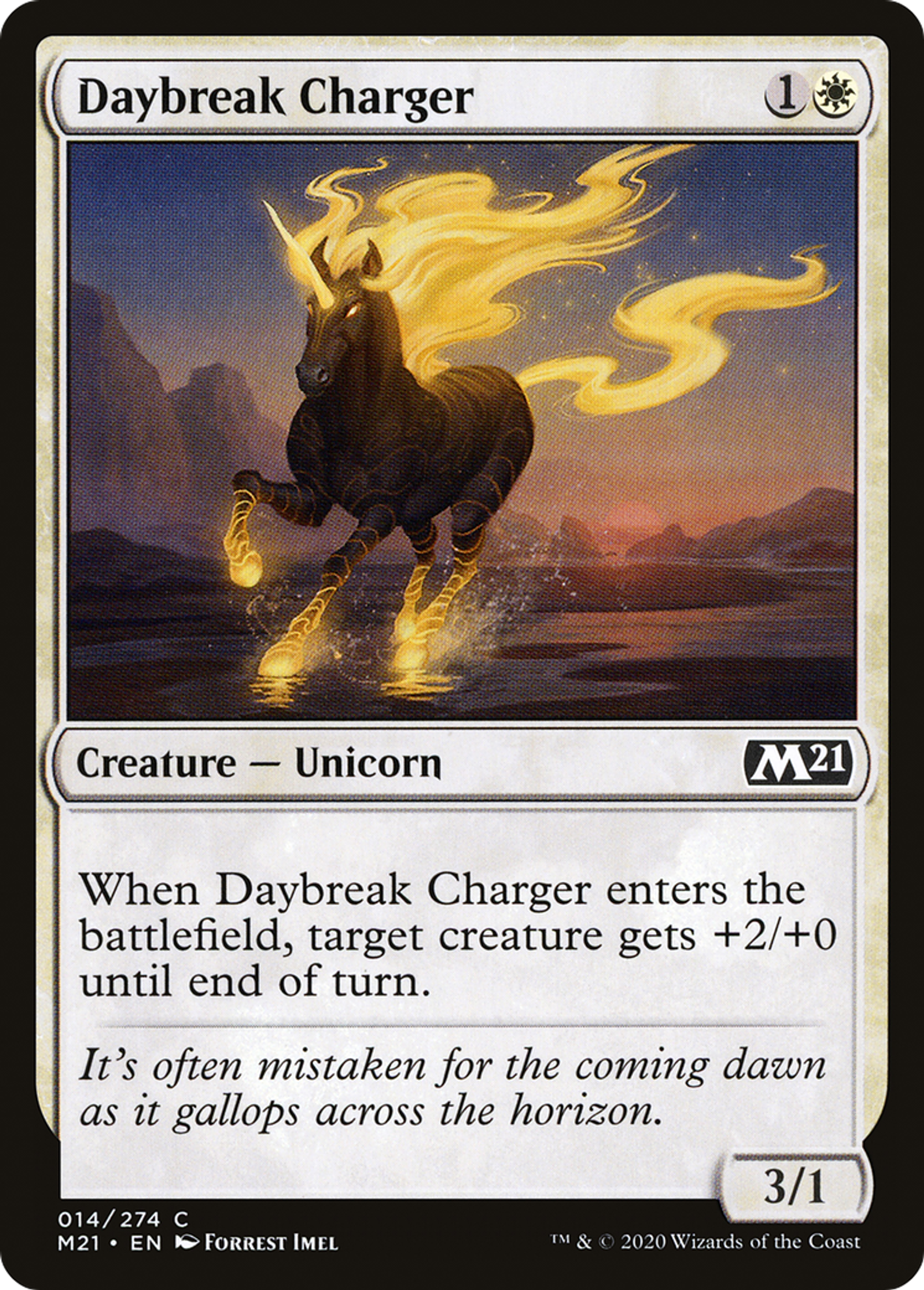 Daybreak Charger — Core Set 2021 — Magic: The Gathering