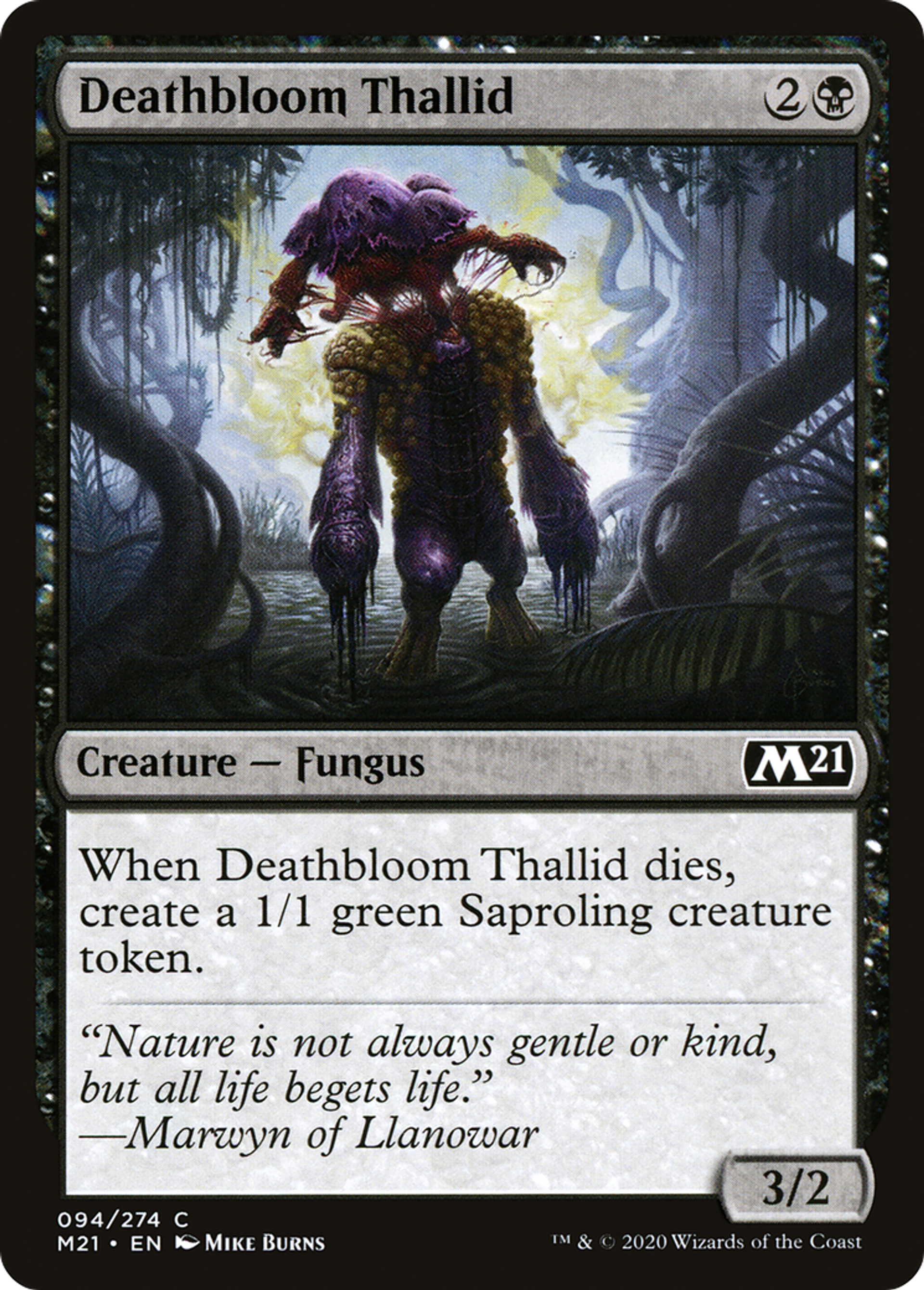 Deathbloom Thallid — Core Set 2021 — Magic: The Gathering
