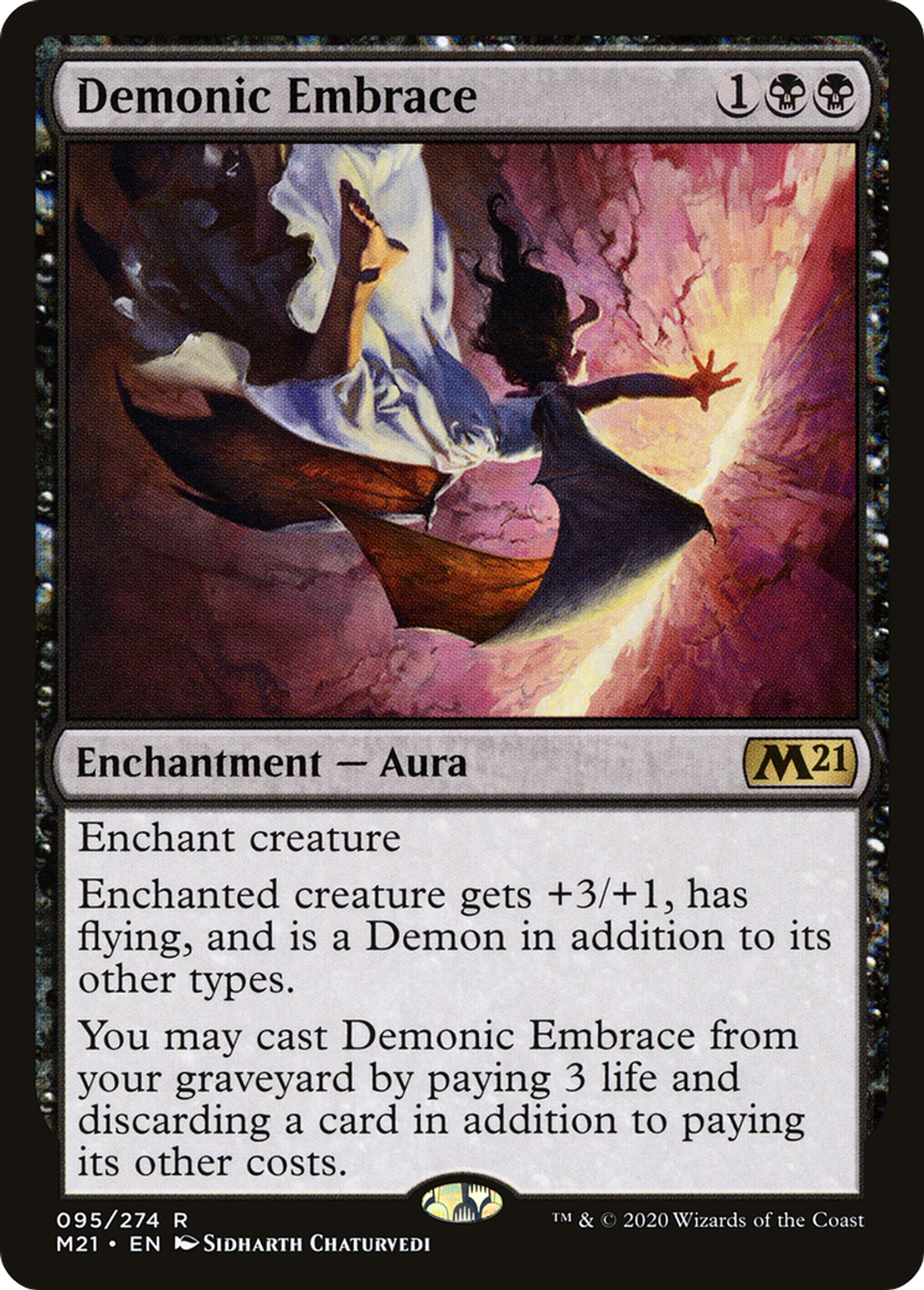 Demonic Embrace — Core Set 2021 — Magic: The Gathering