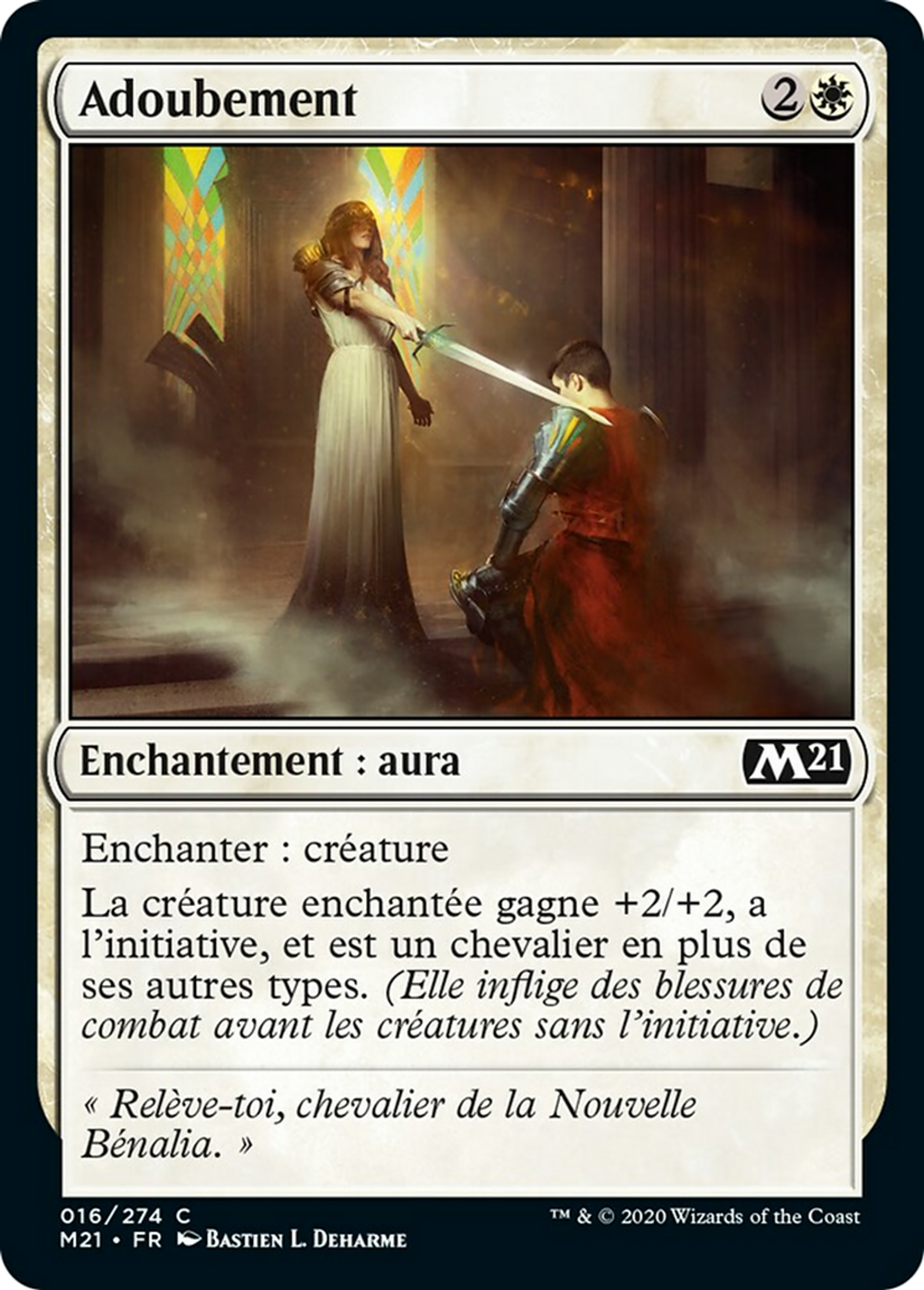 Adoubement — Core Set 2021 — Magic: The Gathering