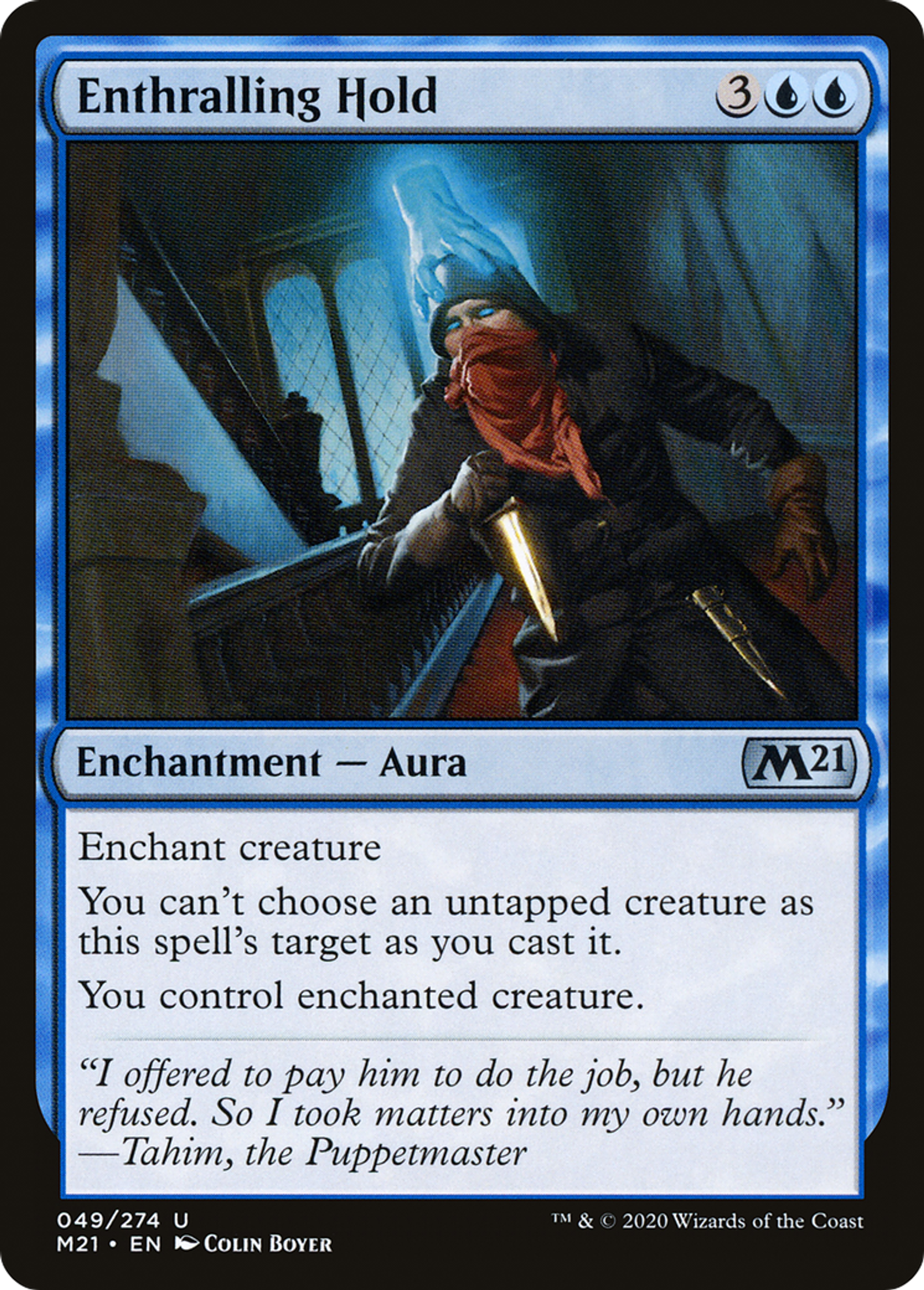 Enthralling Hold — Core Set 2021 — Magic: The Gathering