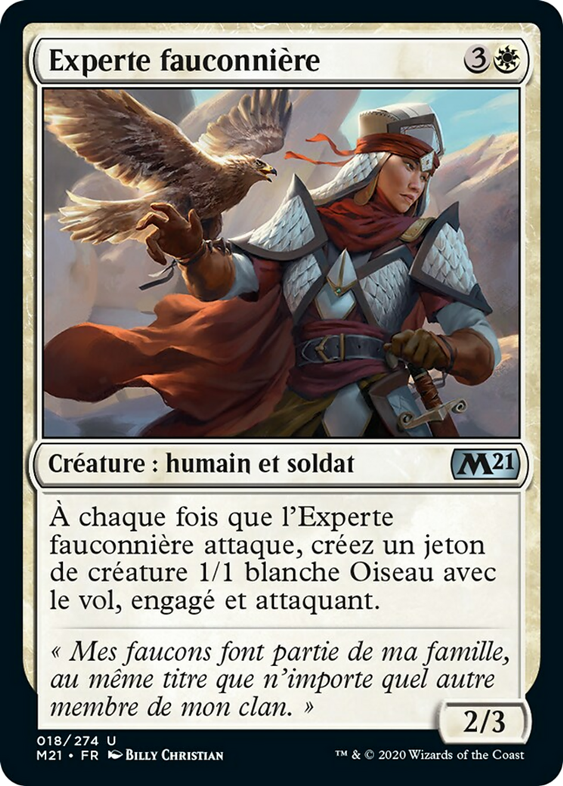 Experte fauconnière — Core Set 2021 — Magic: The Gathering