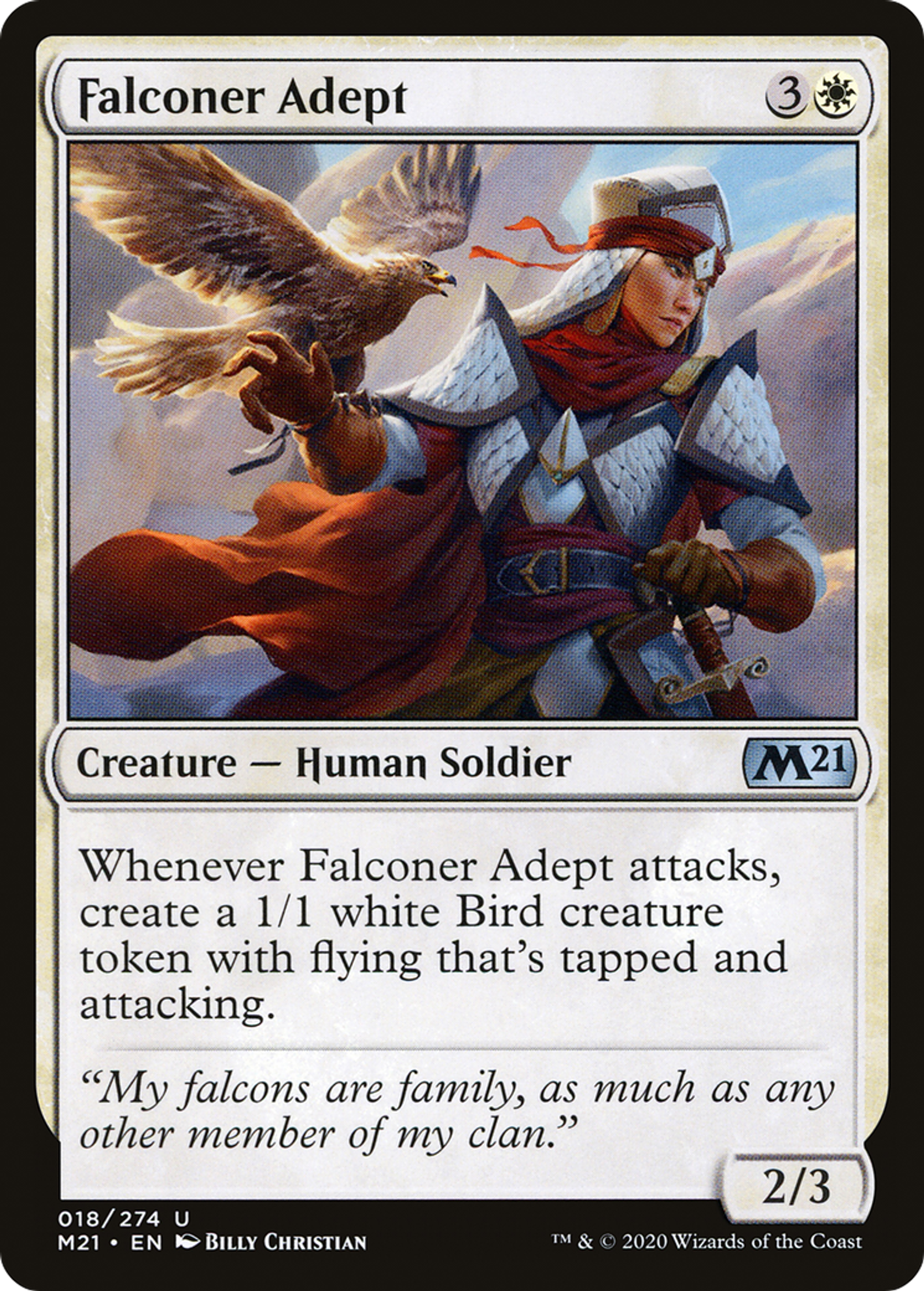 Falconer Adept — Core Set 2021 — Magic: The Gathering