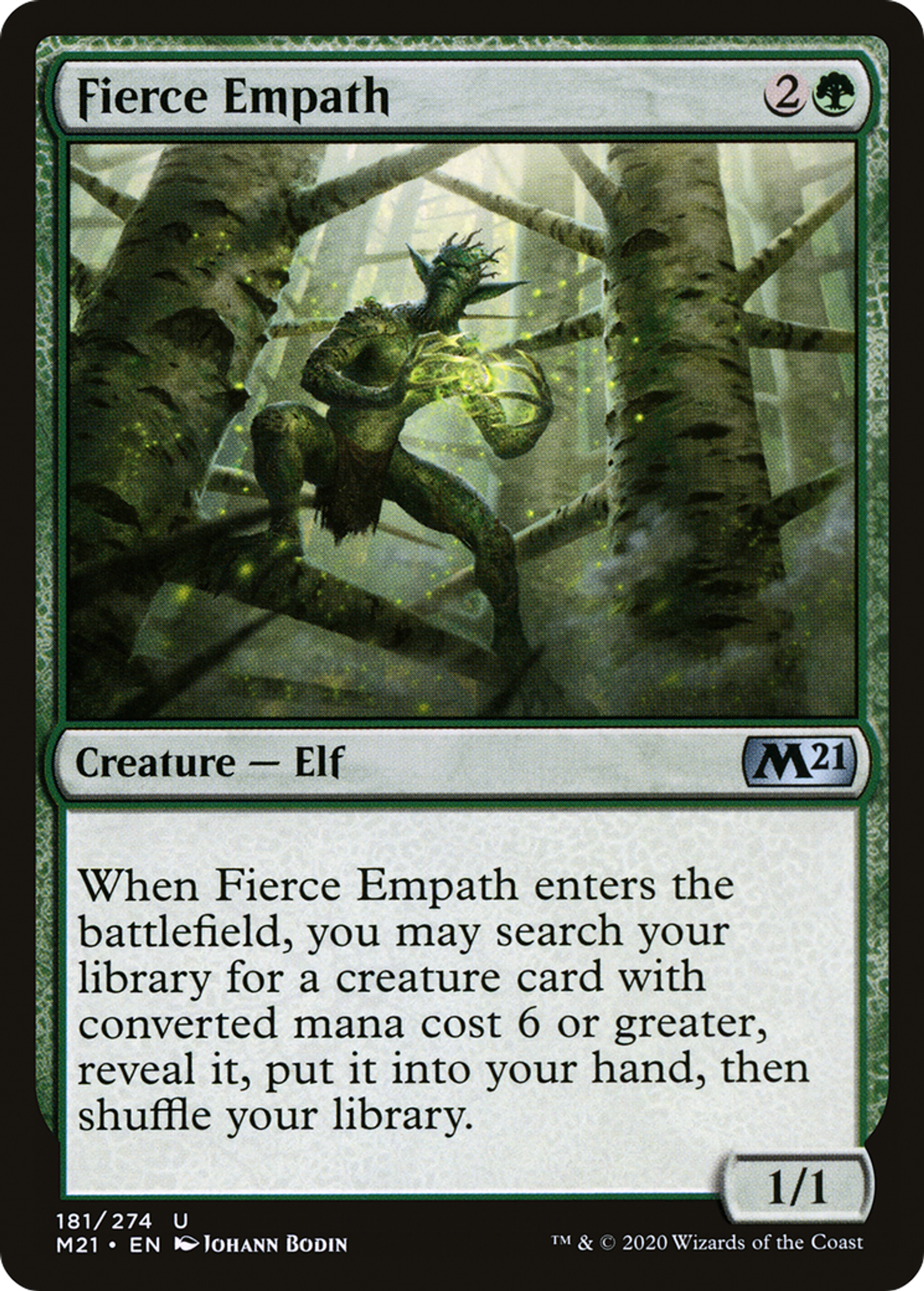 Fierce Empath — Core Set 2021 — Magic: The Gathering