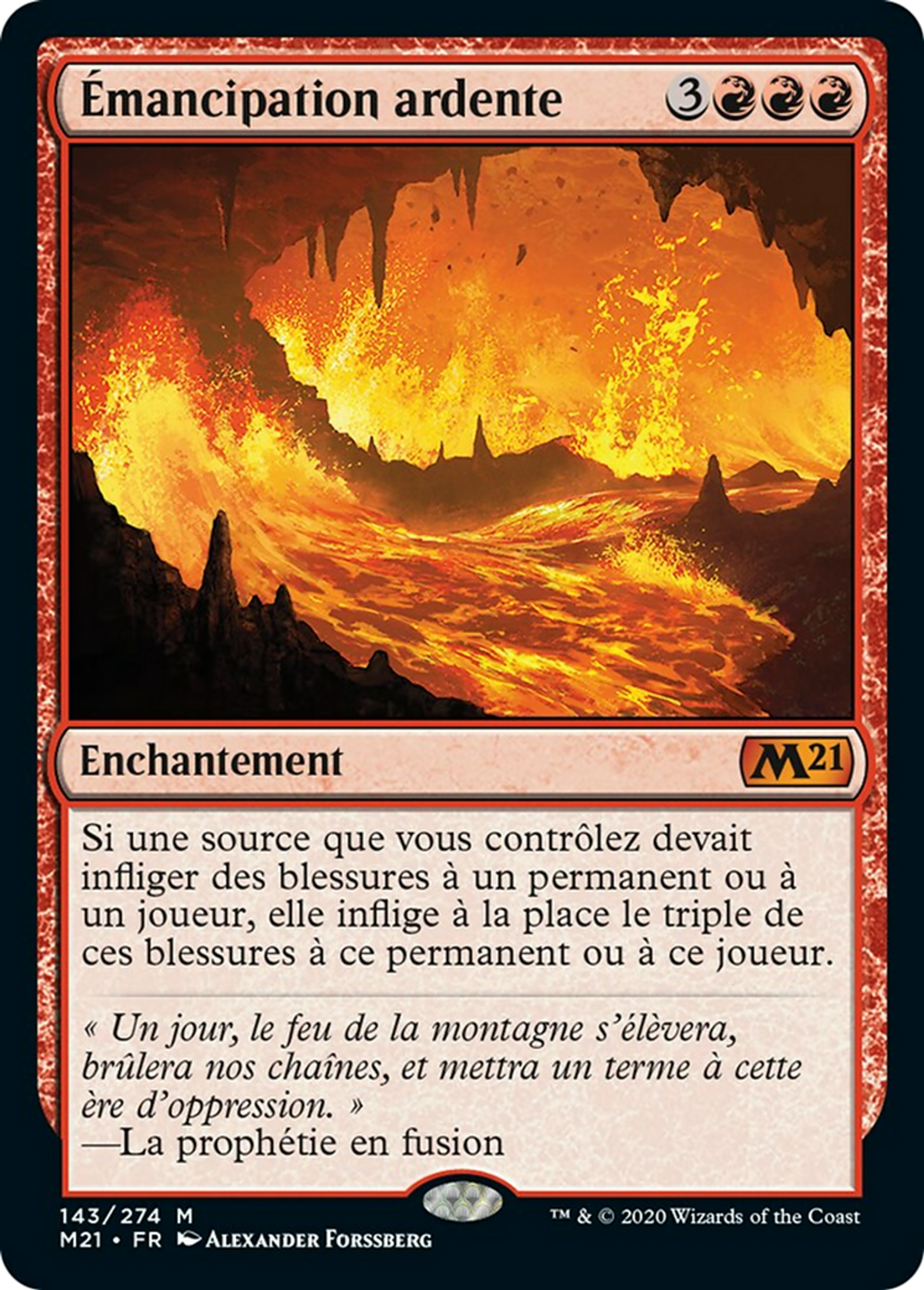 Émancipation ardente — Core Set 2021 — Magic: The Gathering