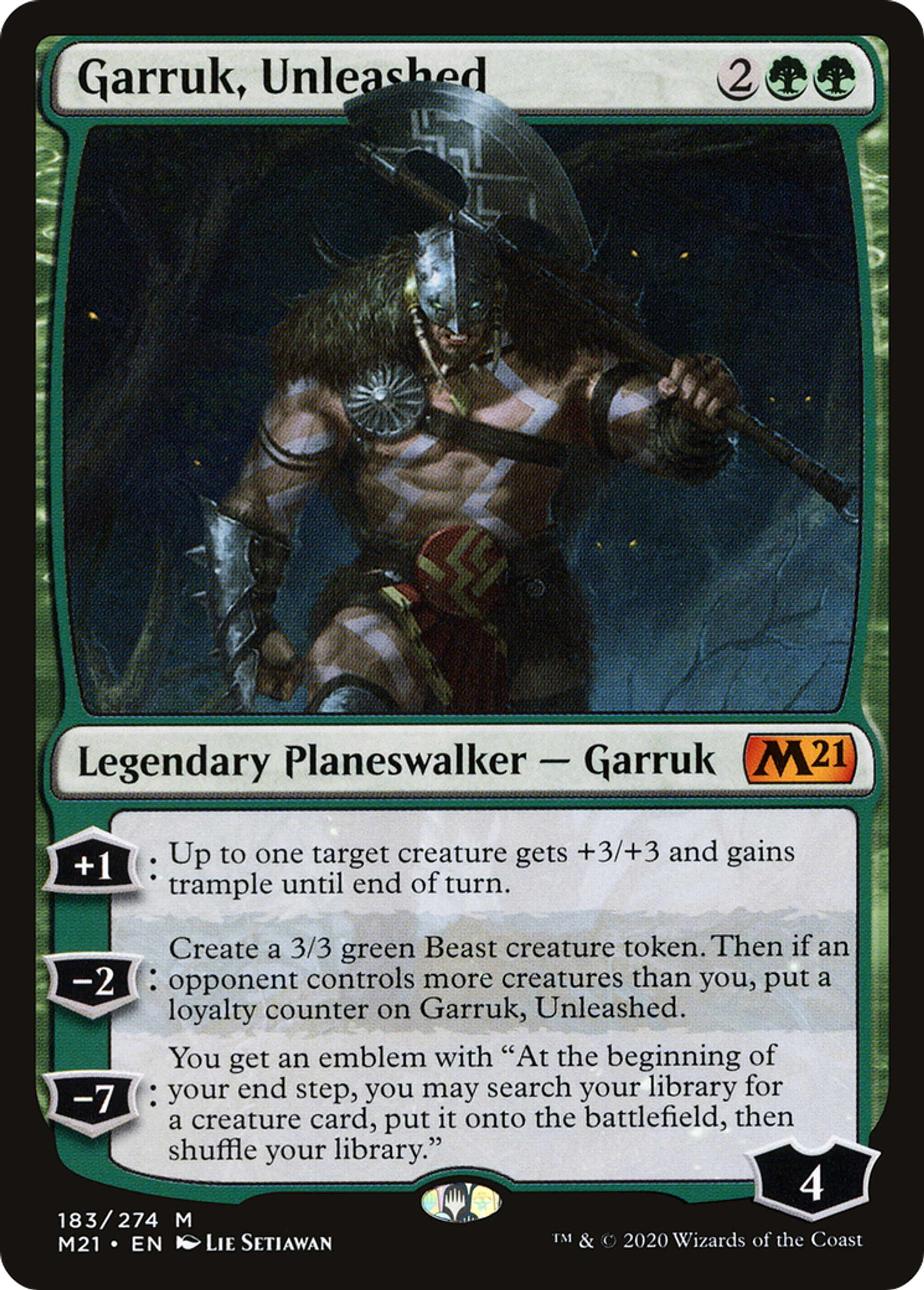 Garruk, Unleashed — Core Set 2021 — Magic: The Gathering