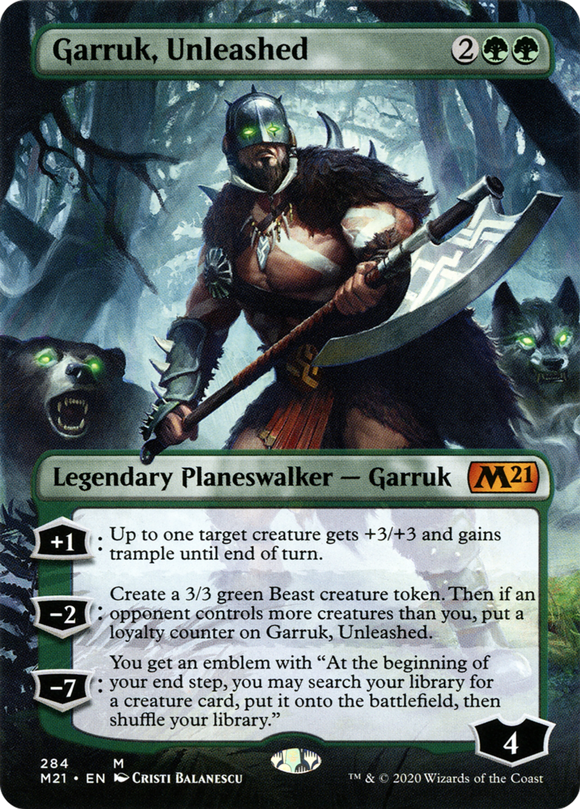 Garruk, Unleashed — Core Set 2021 — Magic: The Gathering