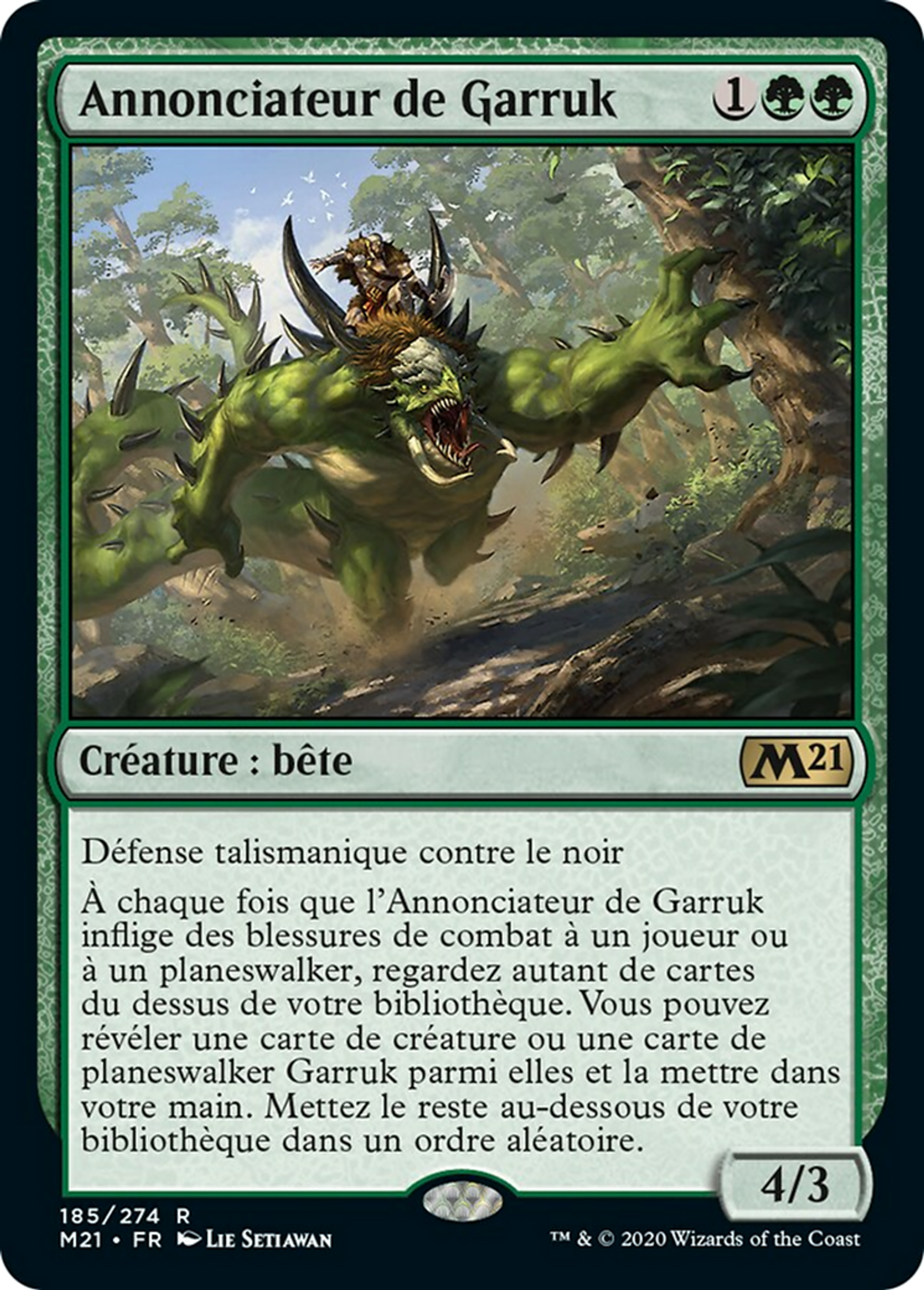 Annonciateur de Garruk — Core Set 2021 — Magic: The Gathering
