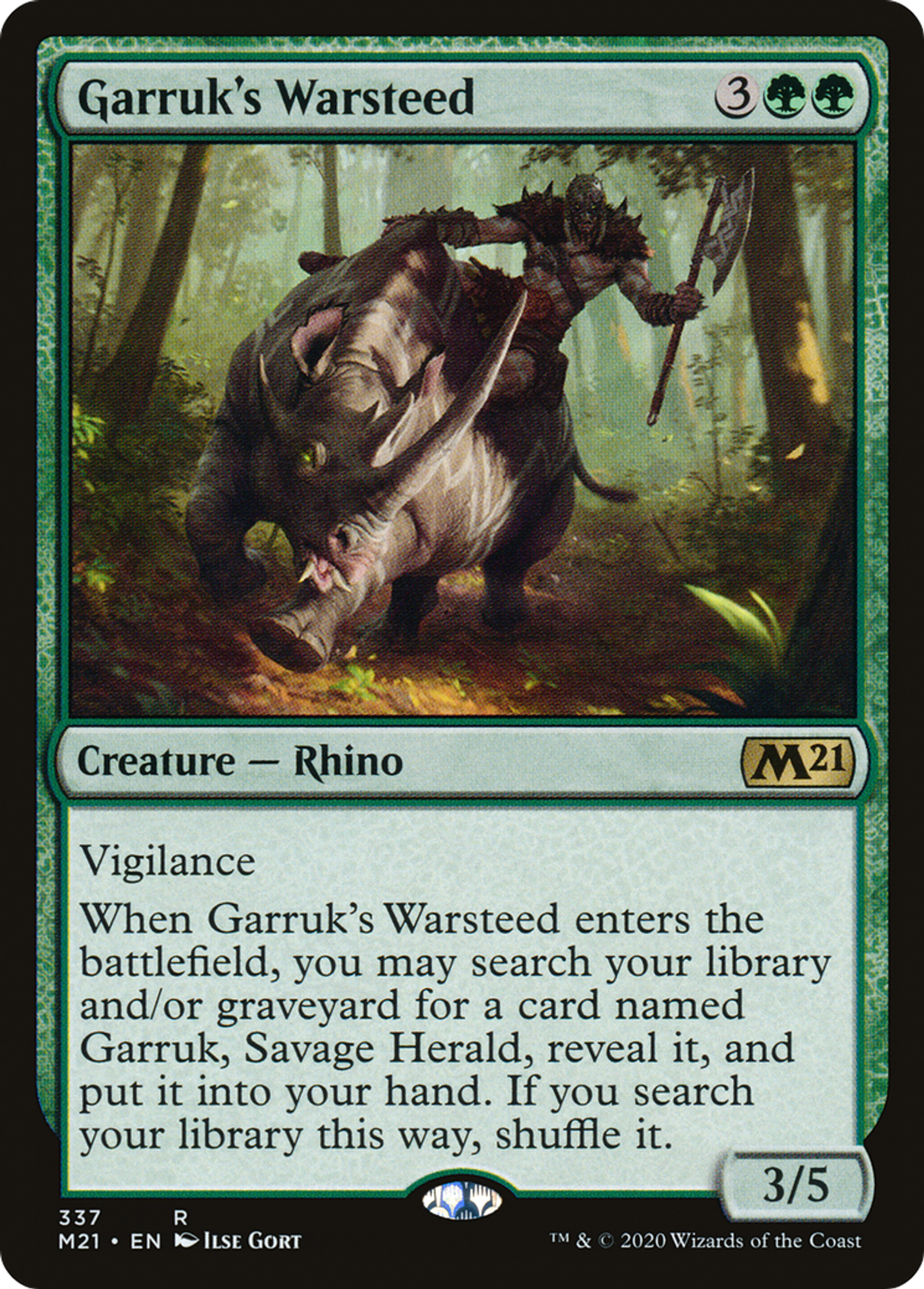 Destrier de guerre de Garruk — Core Set 2021 — Magic: The Gathering