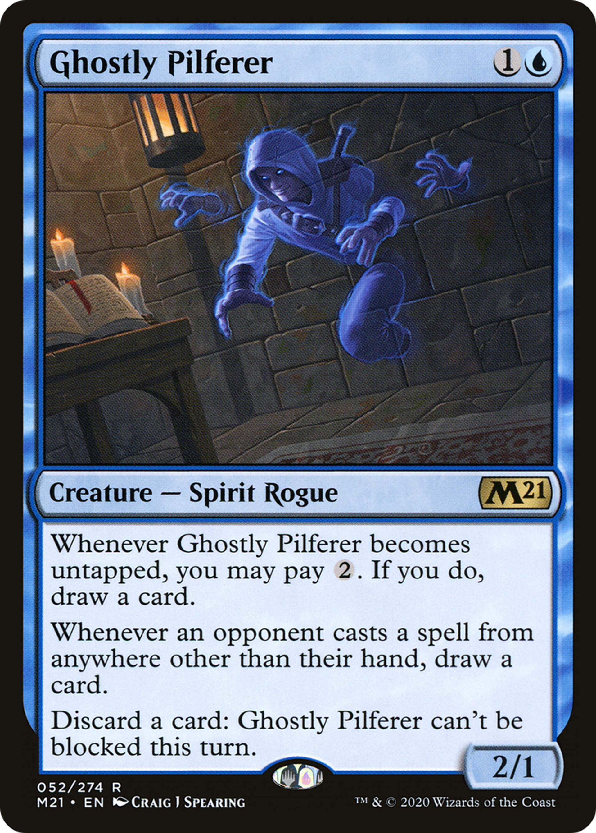 Ghostly Pilferer — Core Set 2021 — Magic: The Gathering