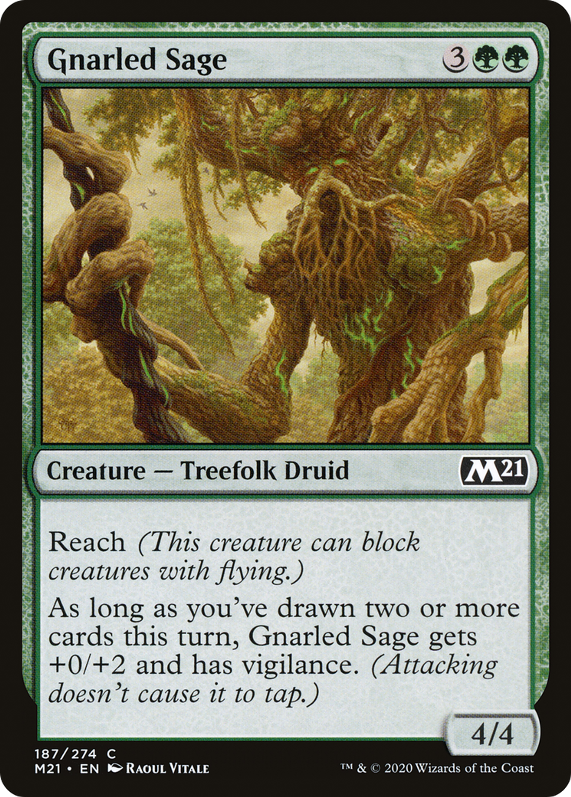 Sage noueux — Core Set 2021 — Magic: The Gathering