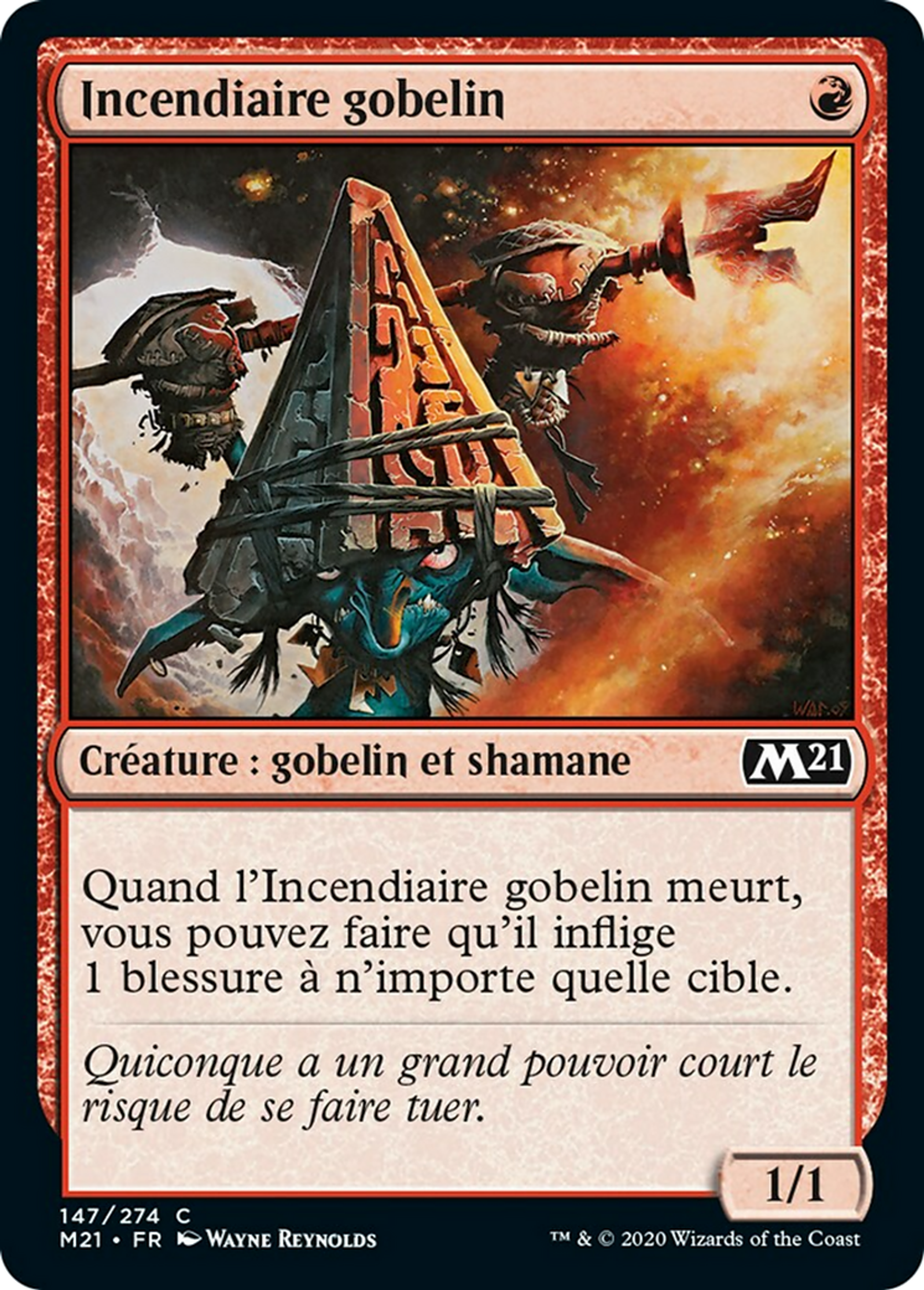 Incendiaire gobelin — Core Set 2021 — Magic: The Gathering