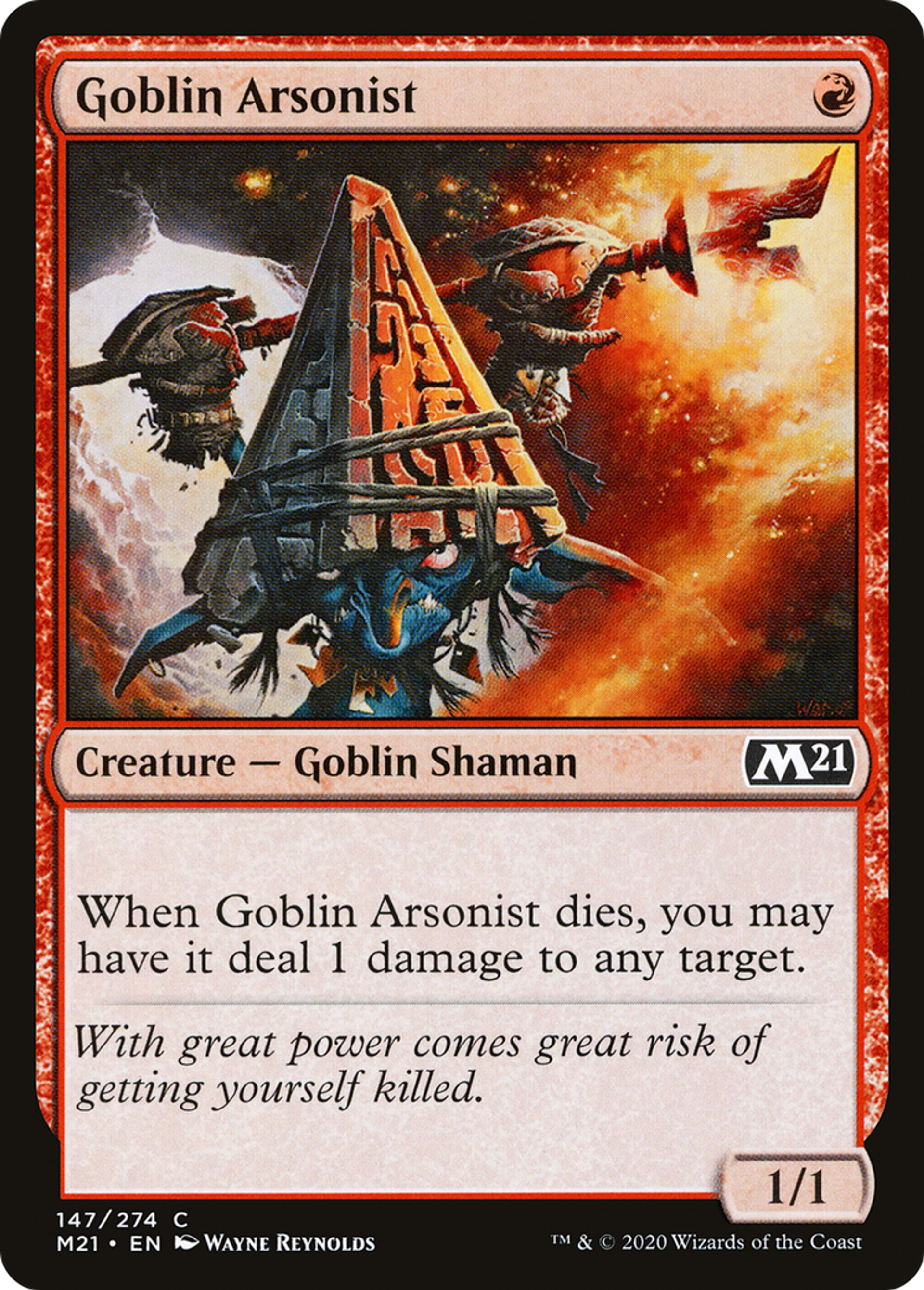 Goblin Arsonist — Core Set 2021 — Magic: The Gathering