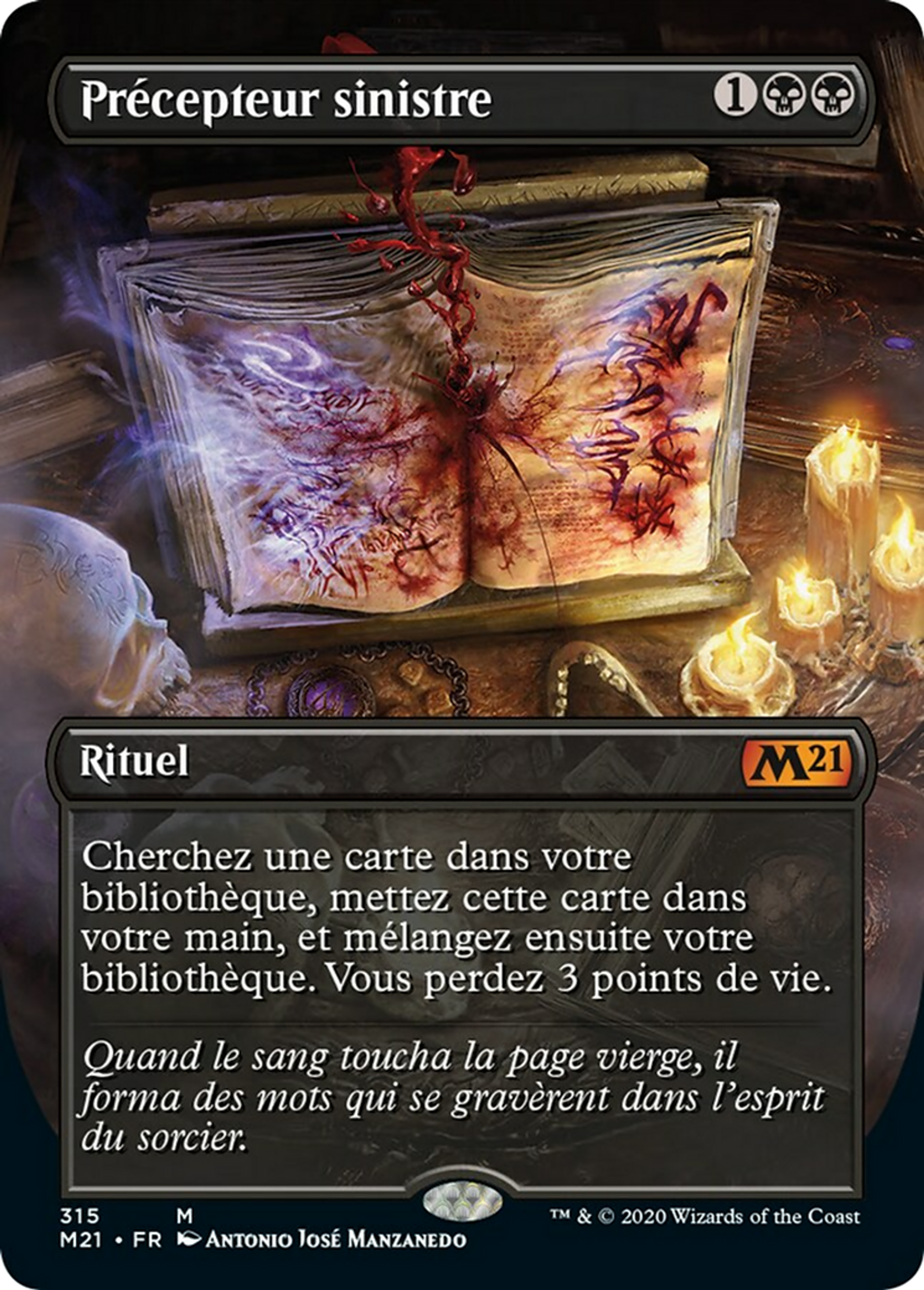 Précepteur sinistre — Core Set 2021 — Magic: The Gathering