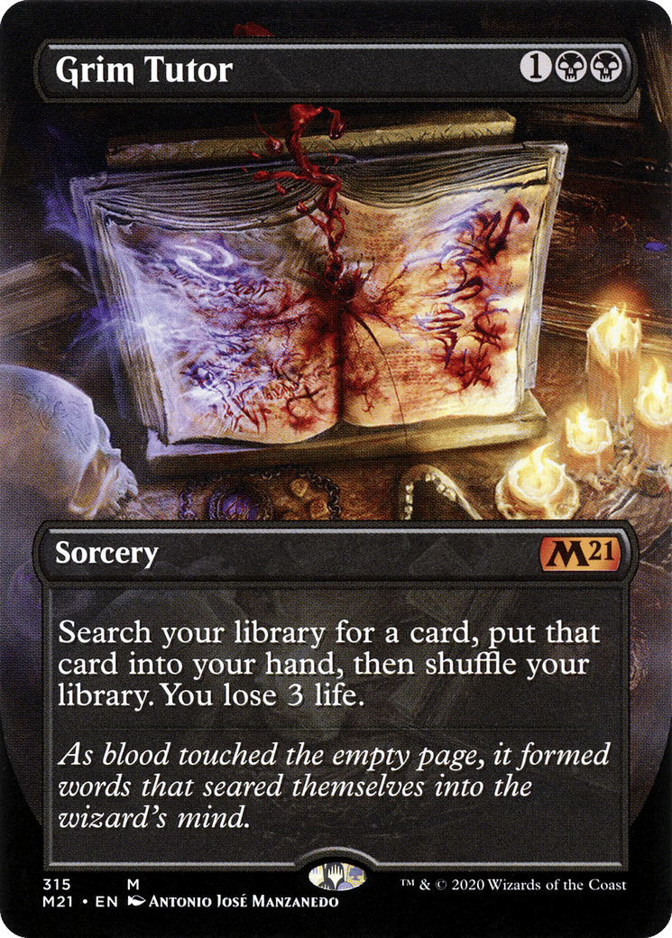 Grim Tutor — Core Set 2021 — Magic: The Gathering