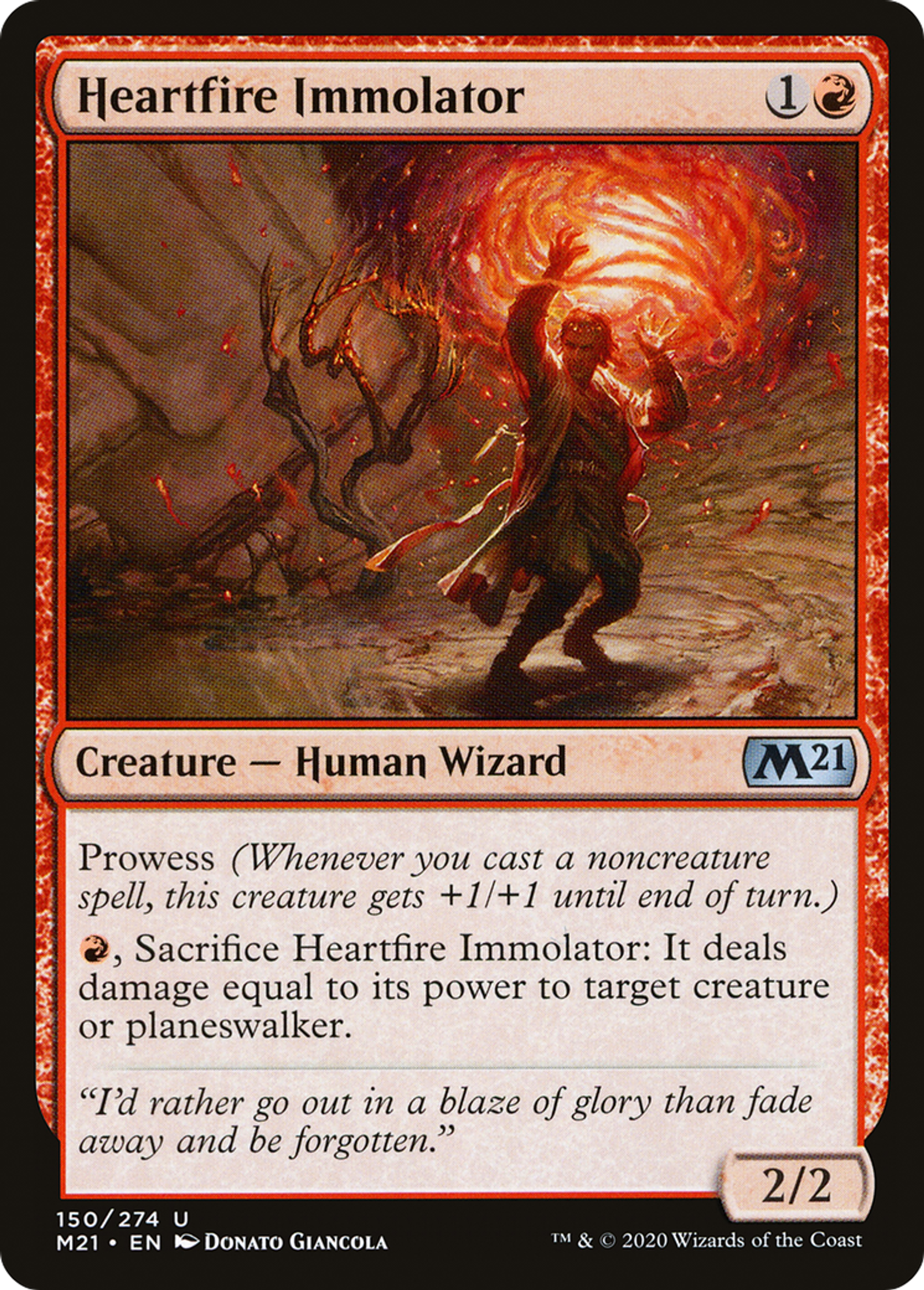 Immolateur pyrocœur — Core Set 2021 — Magic: The Gathering