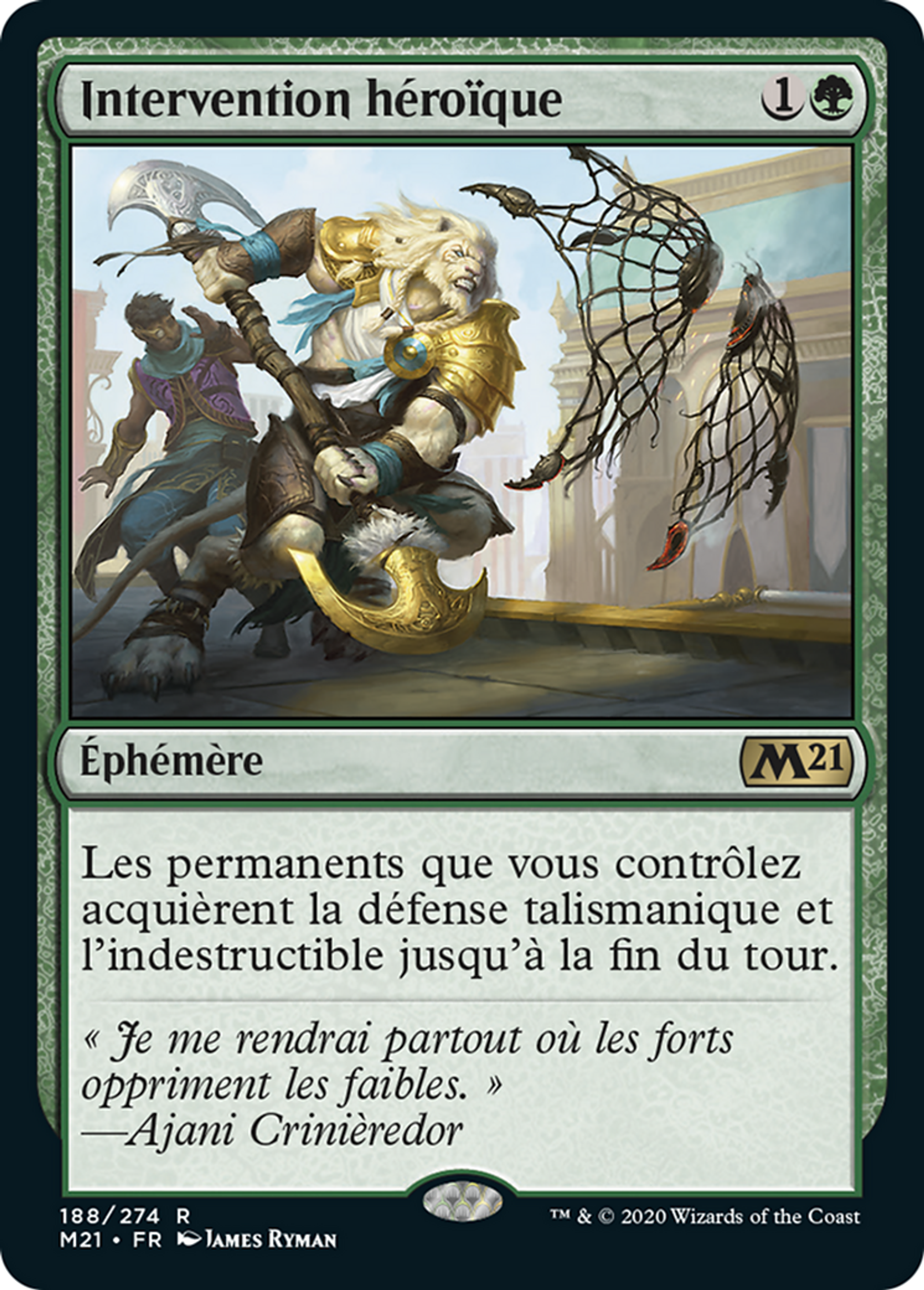 Intervention héroïque — Core Set 2021 — Magic: The Gathering