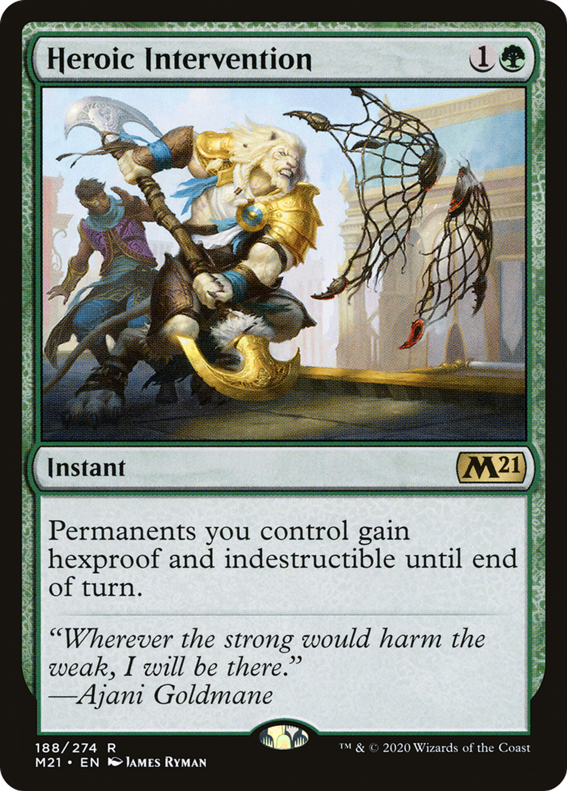 Intervention héroïque — Core Set 2021 — Magic: The Gathering