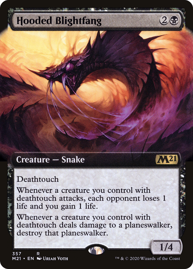 Hooded Blightfang — Core Set 2021 — Magic: The Gathering