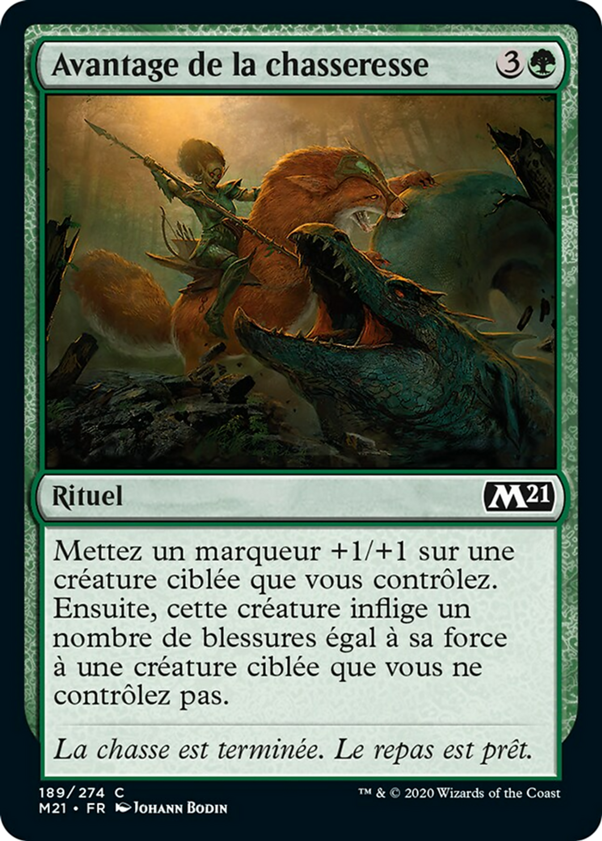 Avantage de la chasseresse — Core Set 2021 — Magic: The Gathering