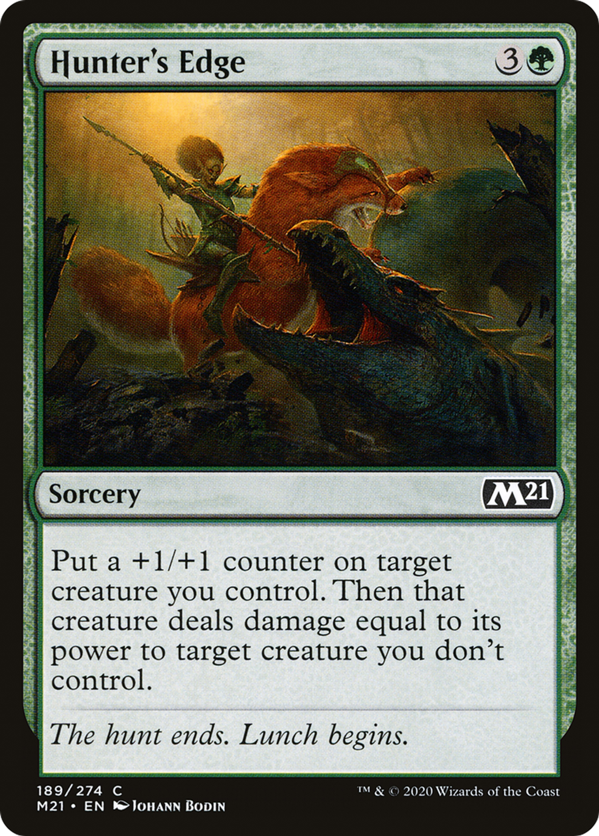 Avantage de la chasseresse — Core Set 2021 — Magic: The Gathering