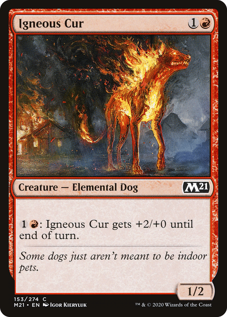 Igneous Cur — Core Set 2021 — Magic: The Gathering