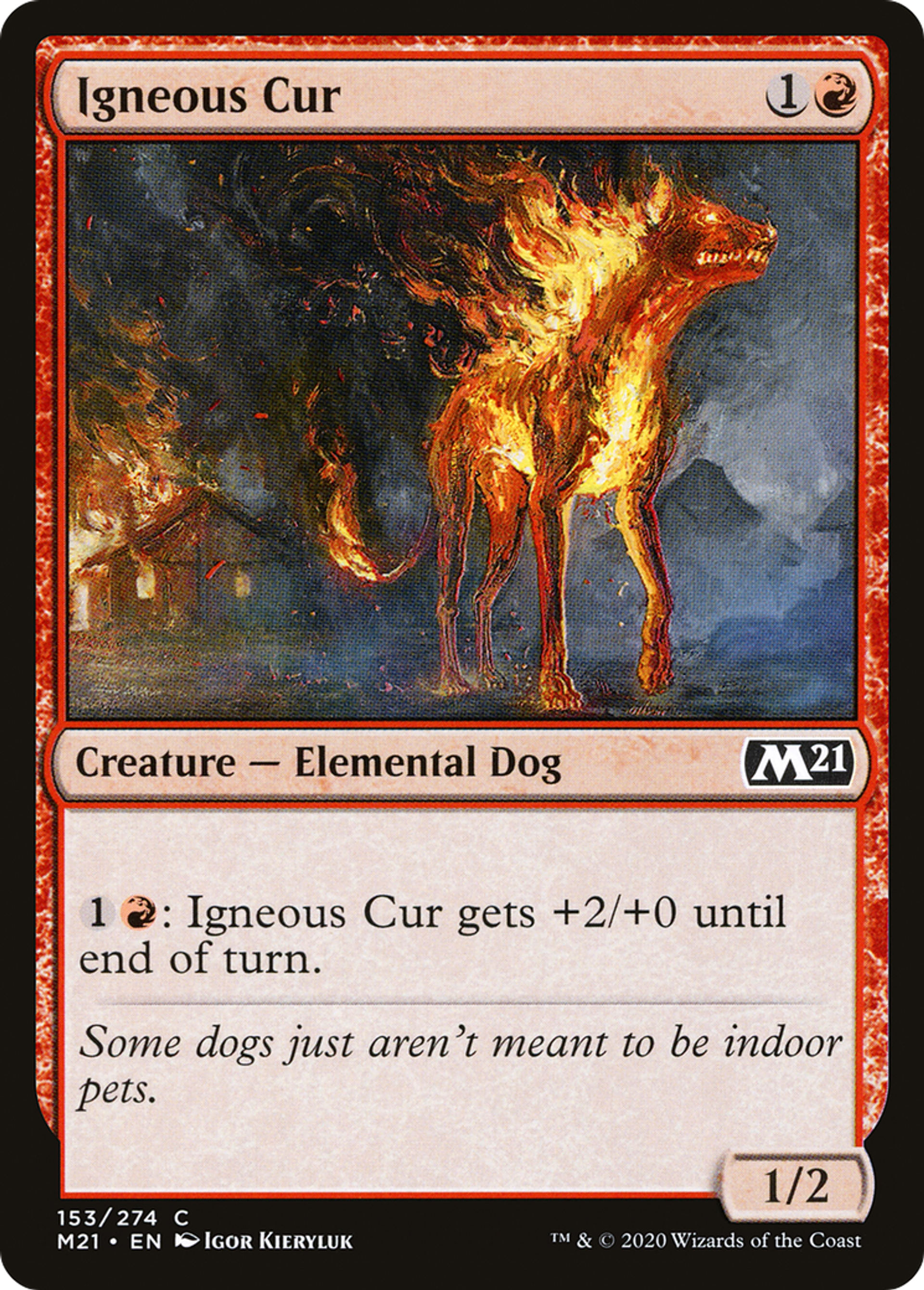 Igneous Cur — Core Set 2021 — Magic: The Gathering