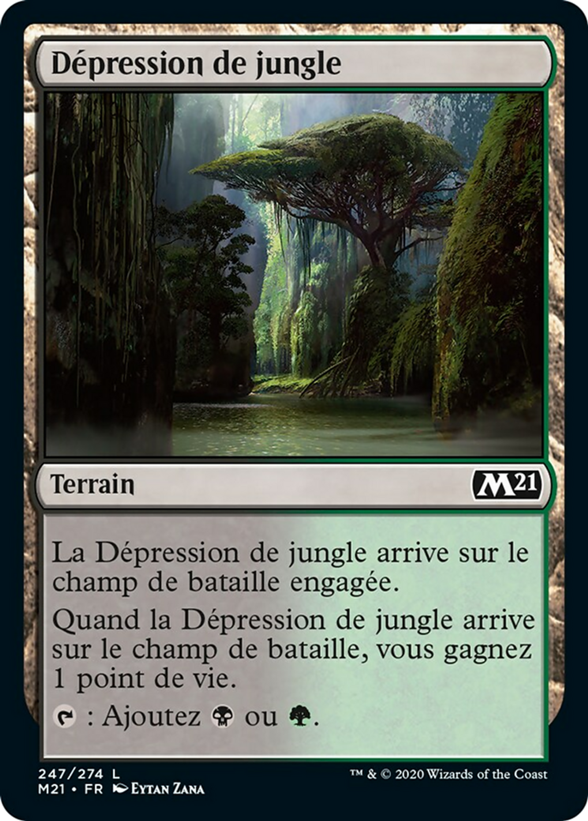 Dépression de jungle — Core Set 2021 — Magic: The Gathering