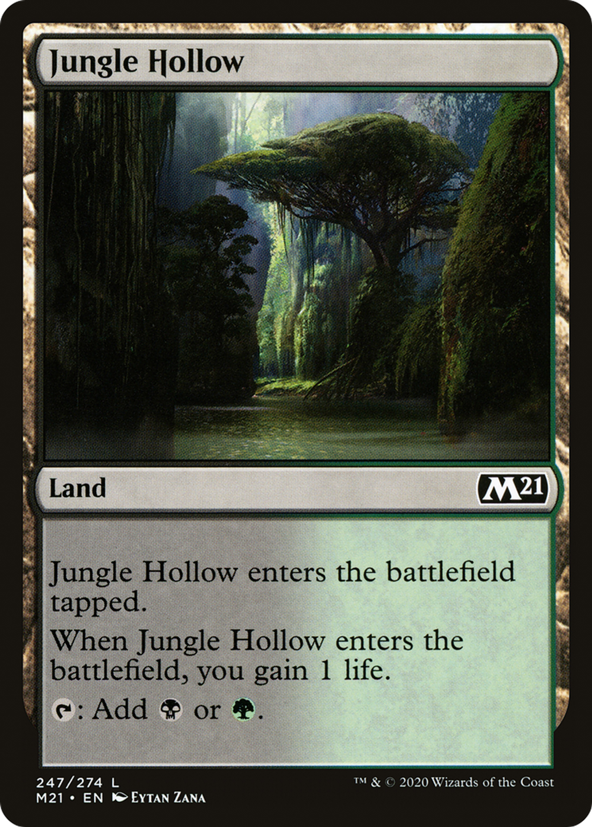 Jungle Hollow — Core Set 2021 — Magic: The Gathering