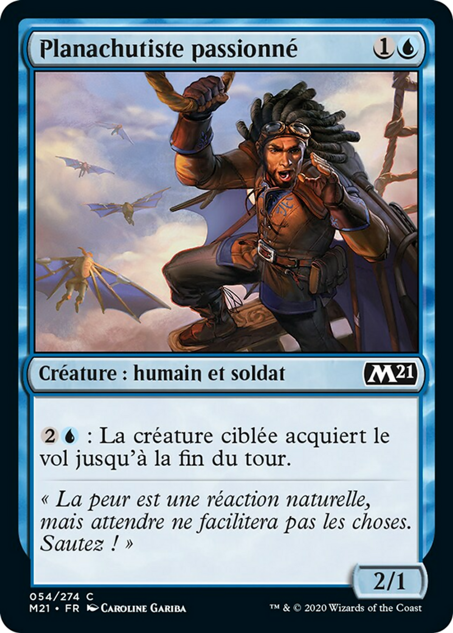 Planachutiste passionné — Core Set 2021 — Magic: The Gathering