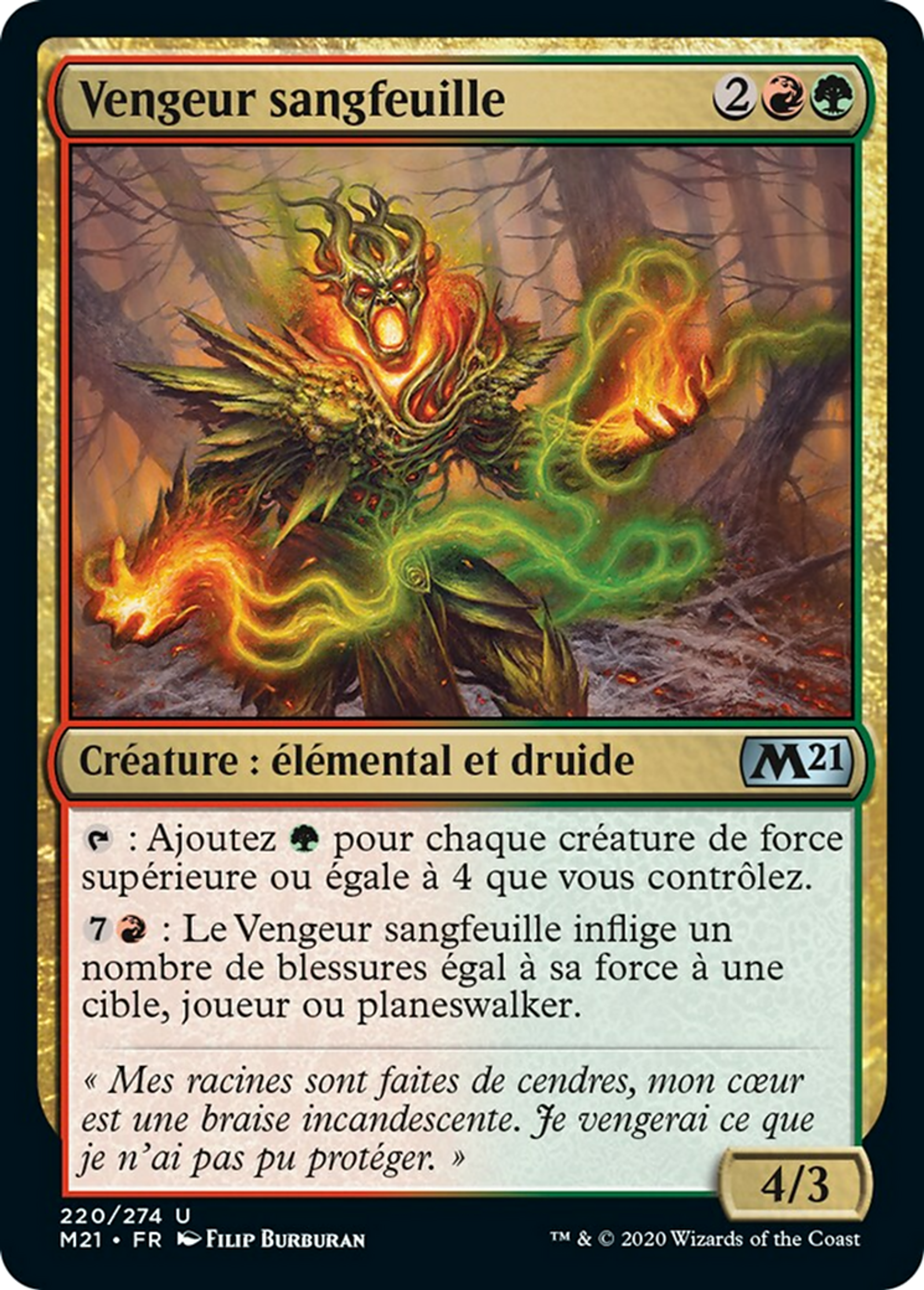 Vengeur sangfeuille — Core Set 2021 — Magic: The Gathering