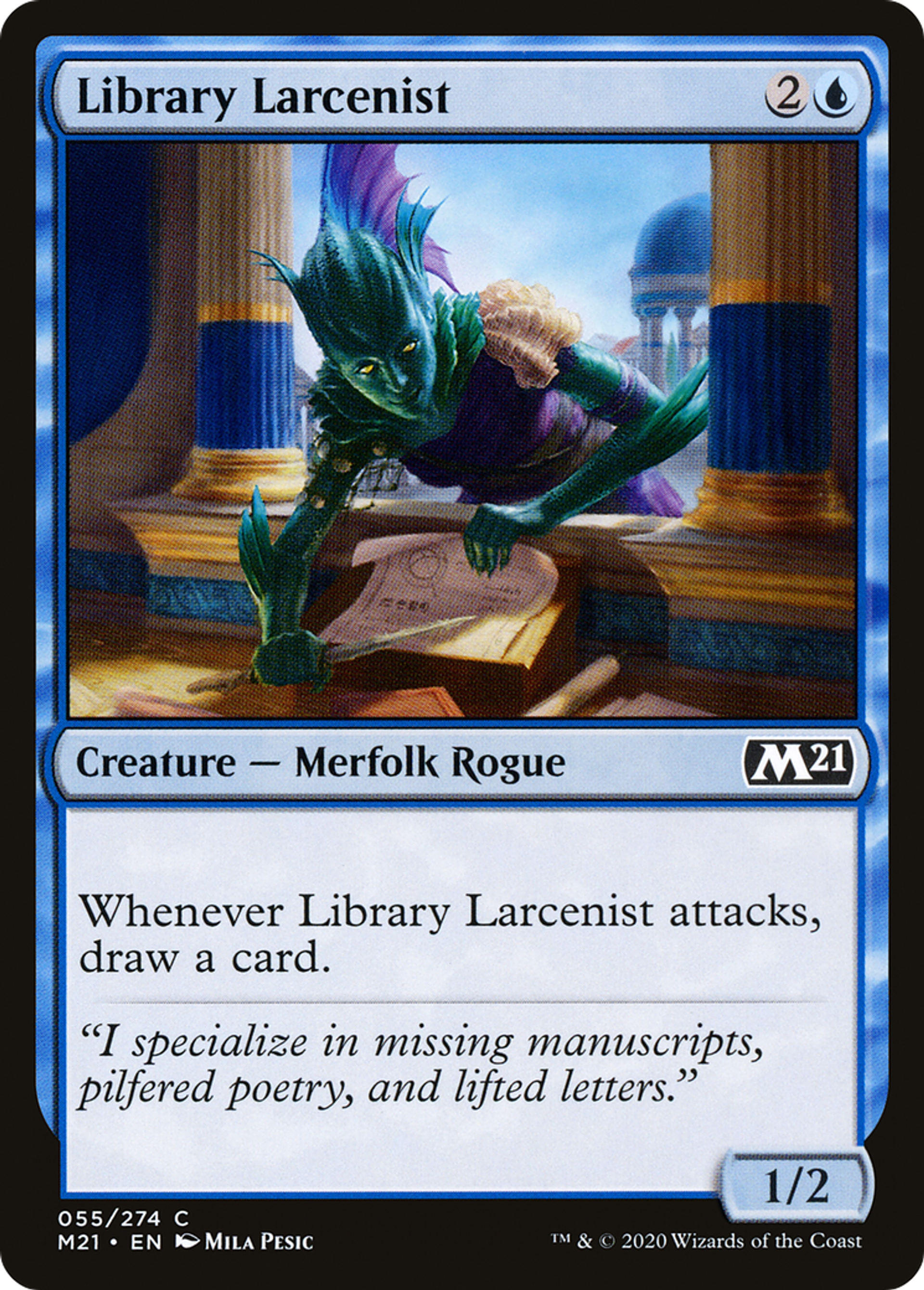 Voleuse de bibliothèque — Core Set 2021 — Magic: The Gathering