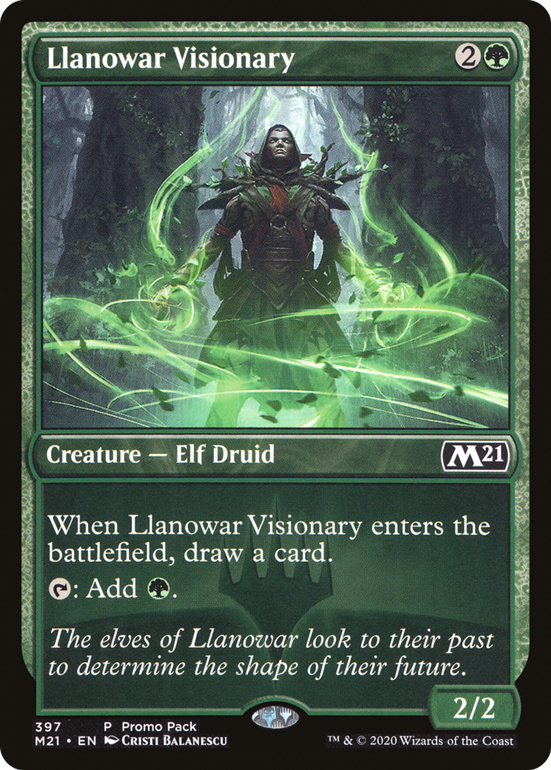 Visionnaire de Llanowar — Core Set 2021 — Magic: The Gathering