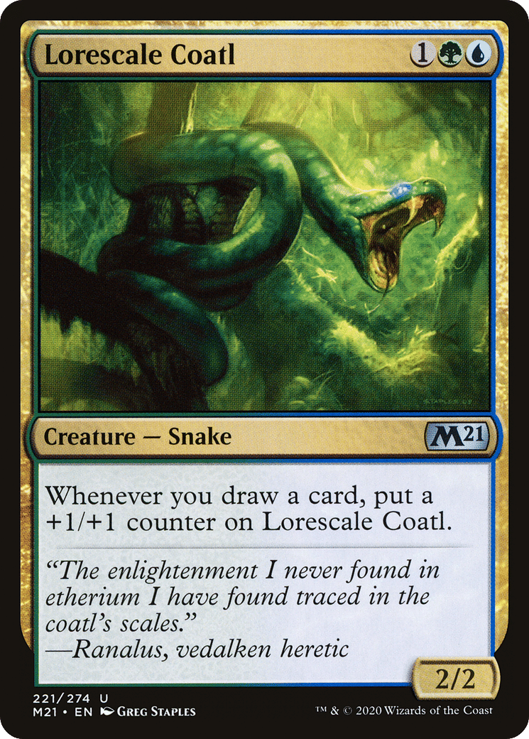 Lorescale Coatl — Core Set 2021 — Magic: The Gathering