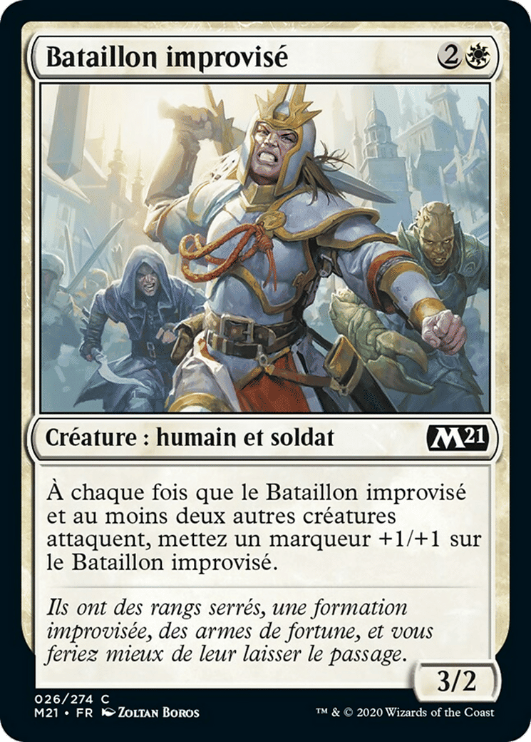 Bataillon improvisé — Core Set 2021 — Magic: The Gathering