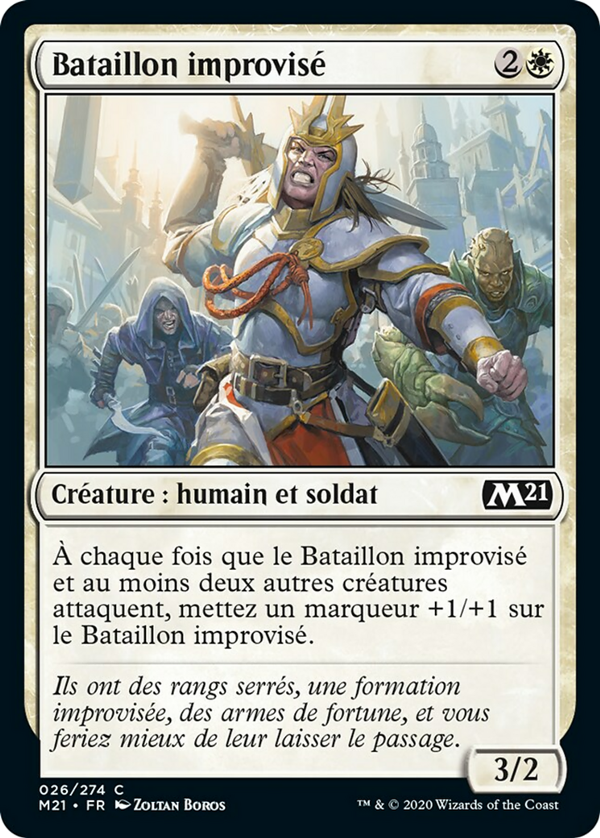 Bataillon improvisé — Core Set 2021 — Magic: The Gathering