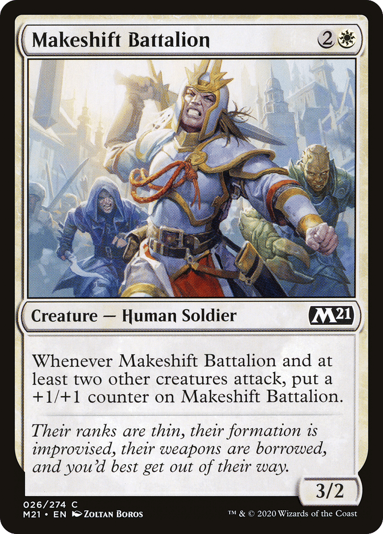 Makeshift Battalion — Core Set 2021 — Magic: The Gathering