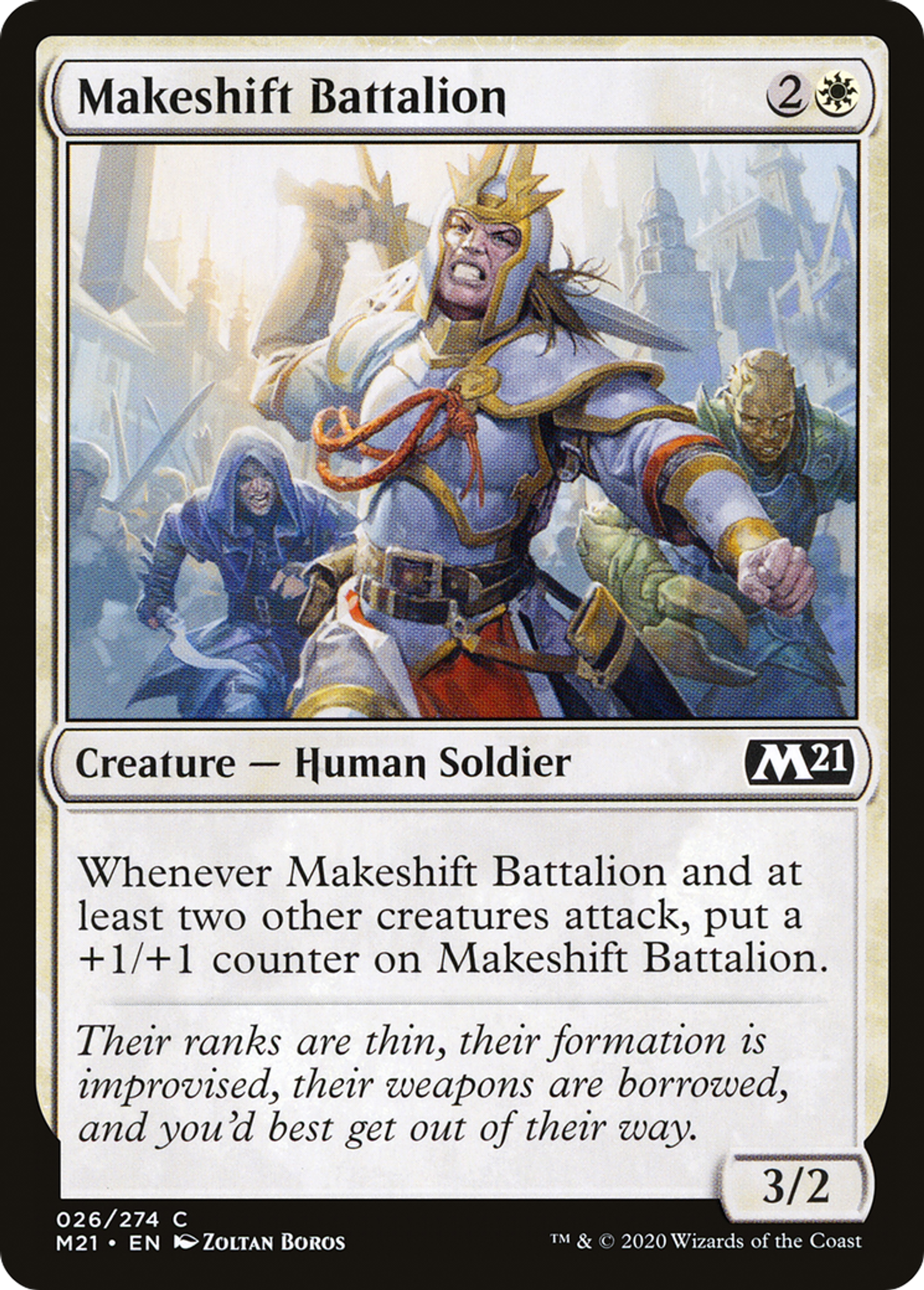 Makeshift Battalion — Core Set 2021 — Magic: The Gathering