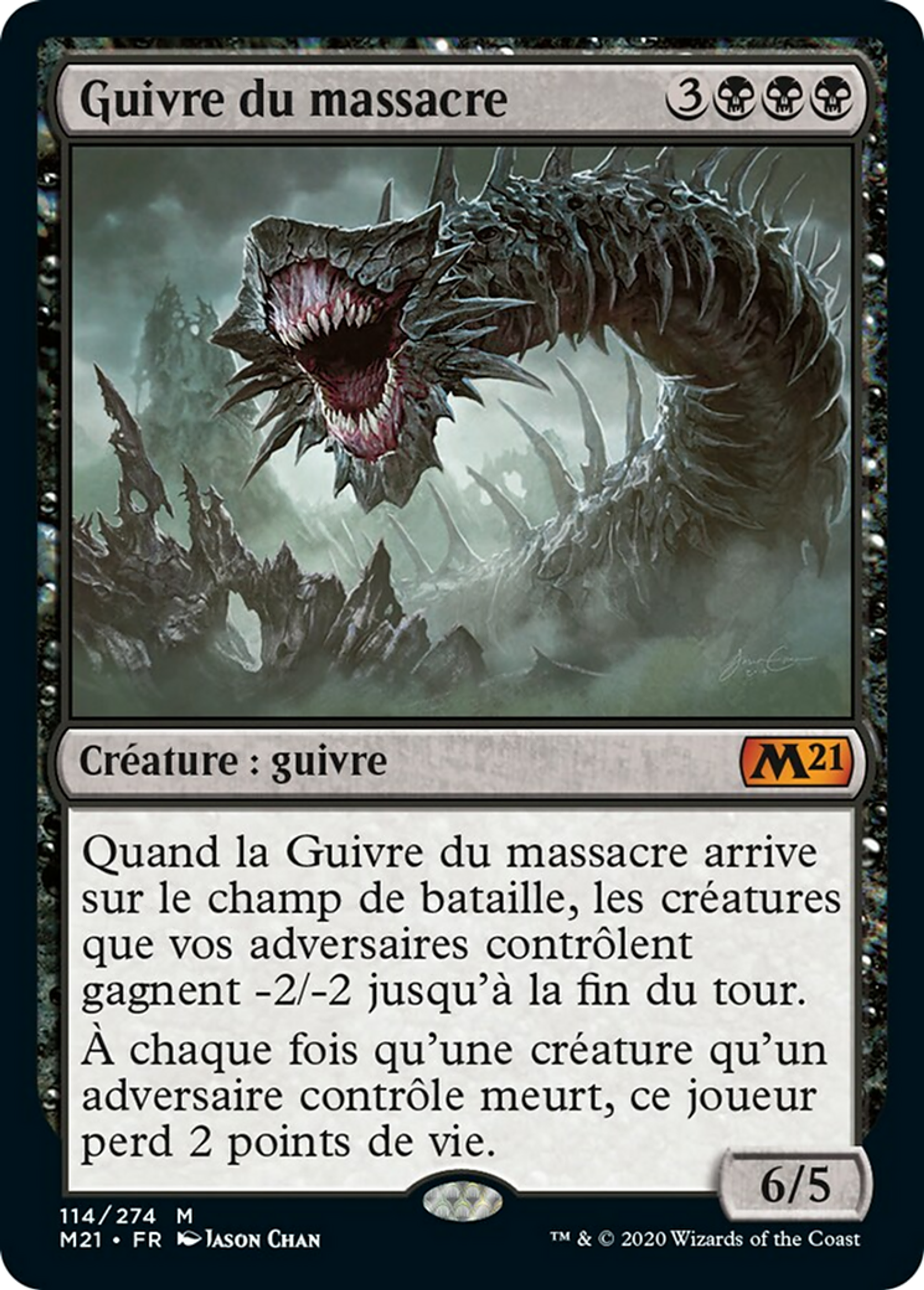 Guivre du massacre — Core Set 2021 — Magic: The Gathering