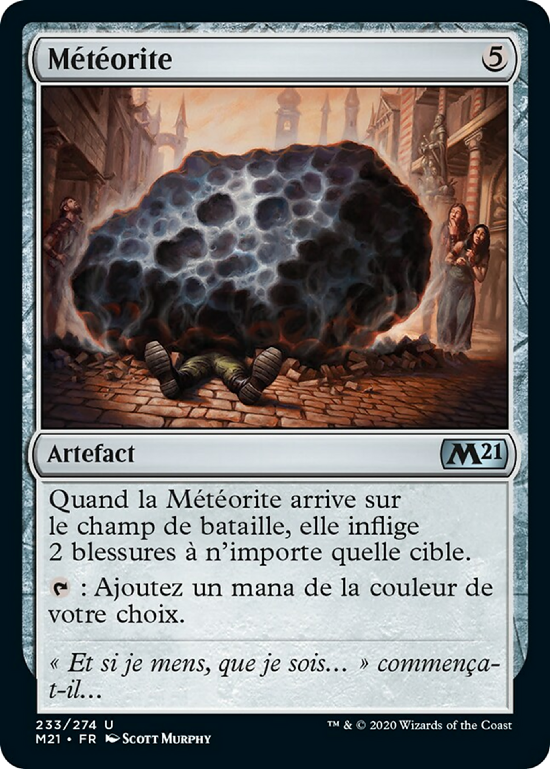 Météorite — Core Set 2021 — Magic: The Gathering