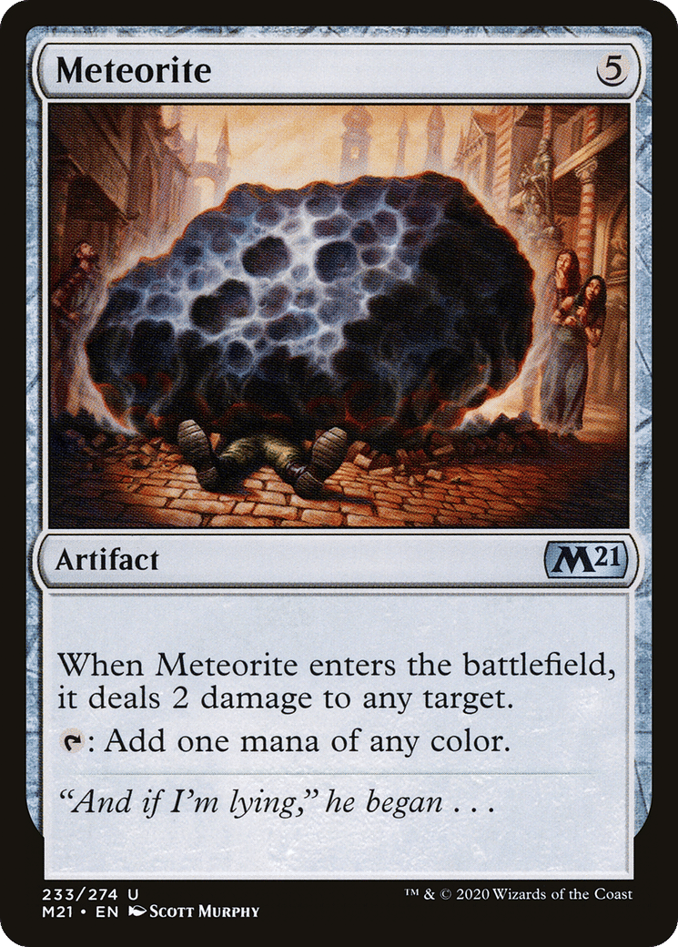 Meteorite — Core Set 2021 — Magic: The Gathering