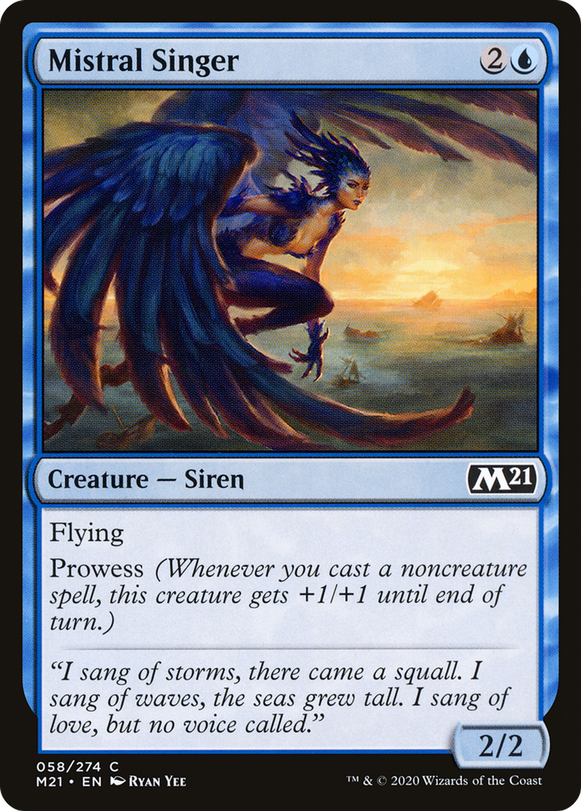 Chanteuse de mistral — Core Set 2021 — Magic: The Gathering