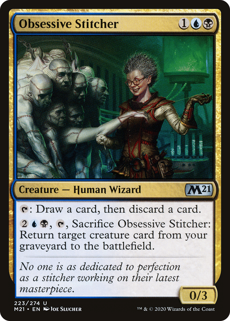 Obsessive Stitcher — Core Set 2021 — Magic: The Gathering