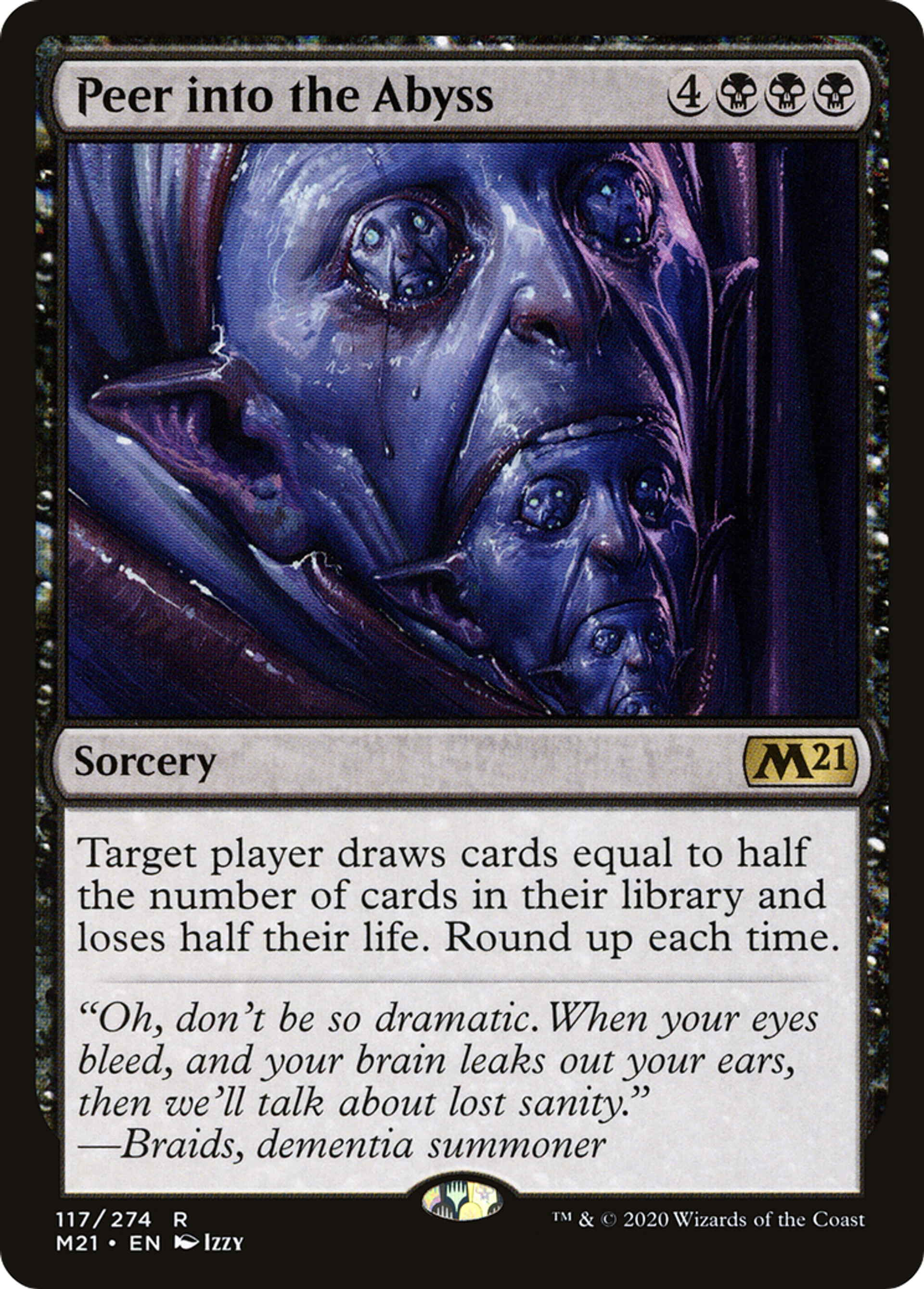 Peer into the Abyss — Core Set 2021 — Magic: The Gathering
