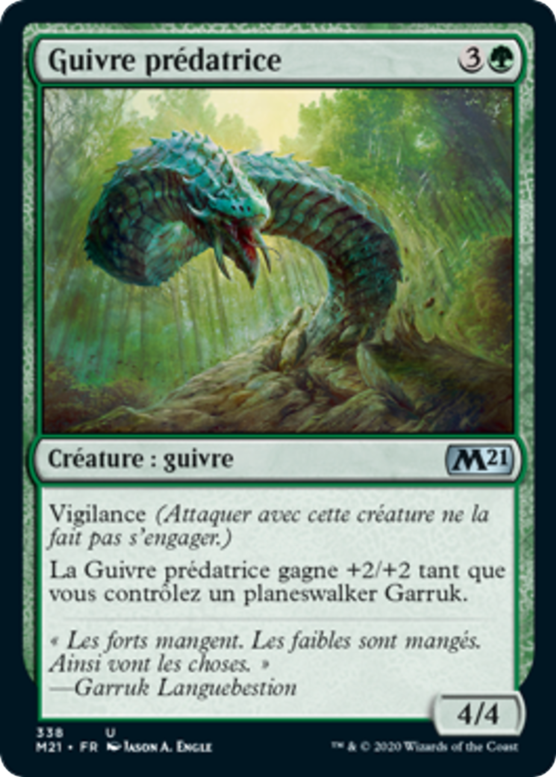 Guivre prédatrice — Core Set 2021 — Magic: The Gathering