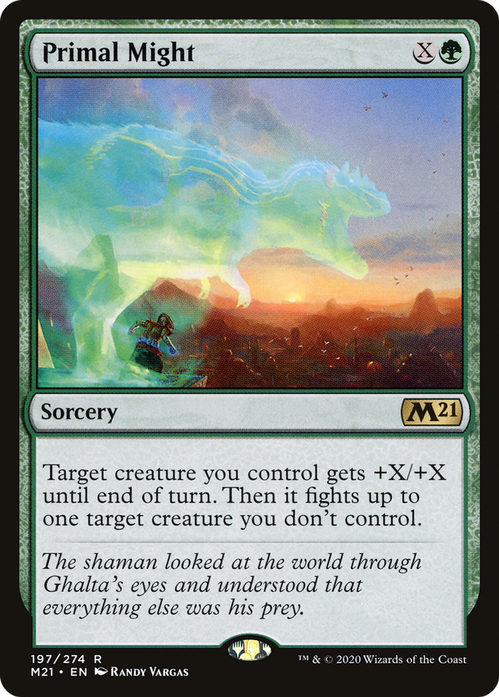 Primal Might — Core Set 2021 — Magic: The Gathering