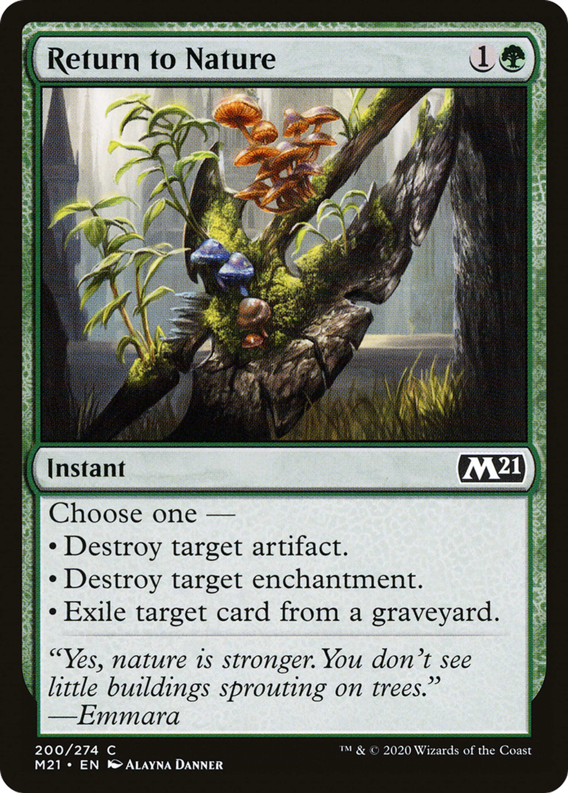 Return to Nature — Core Set 2021 — Magic: The Gathering