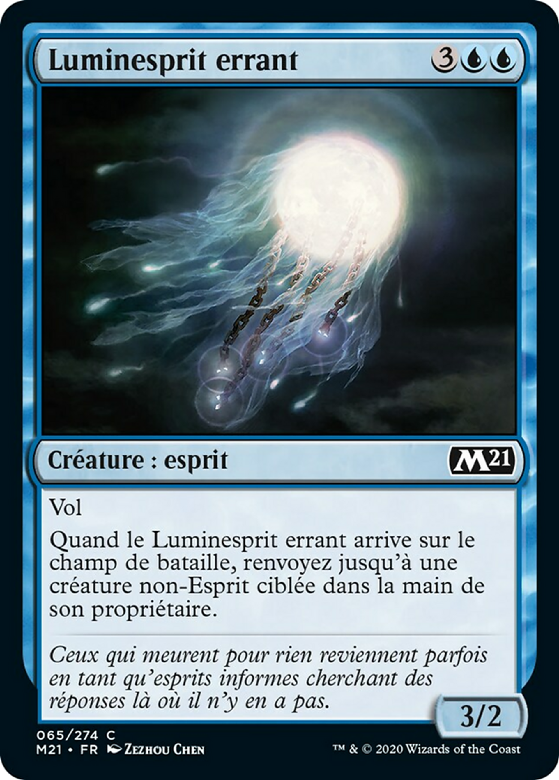 Luminesprit errant — Core Set 2021 — Magic: The Gathering