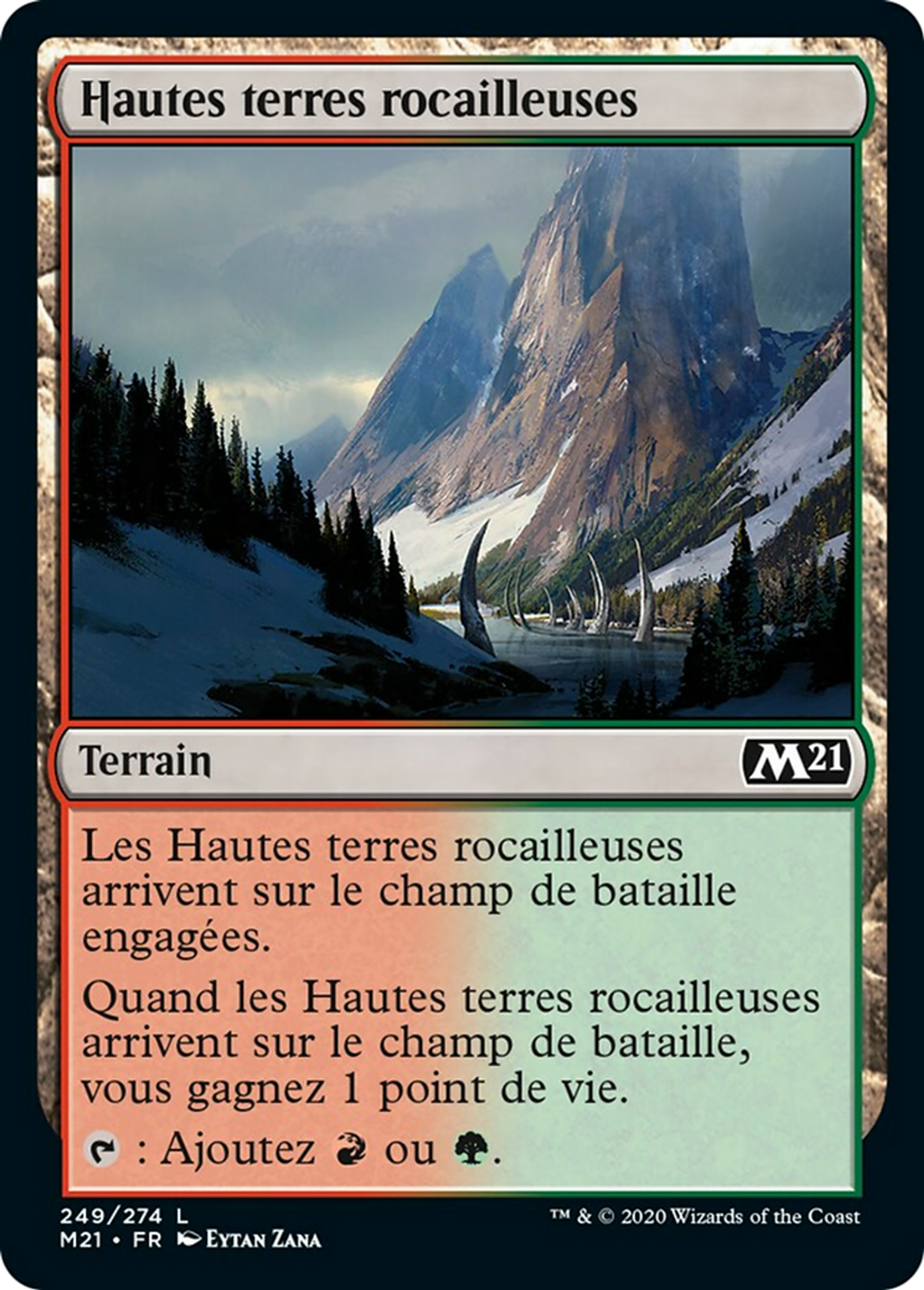 Hautes terres rocailleuses — Core Set 2021 — Magic: The Gathering